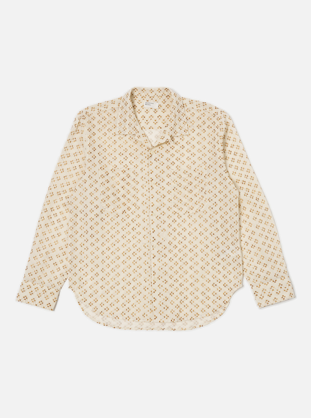 Camel Mitla Weave Work Shirt
