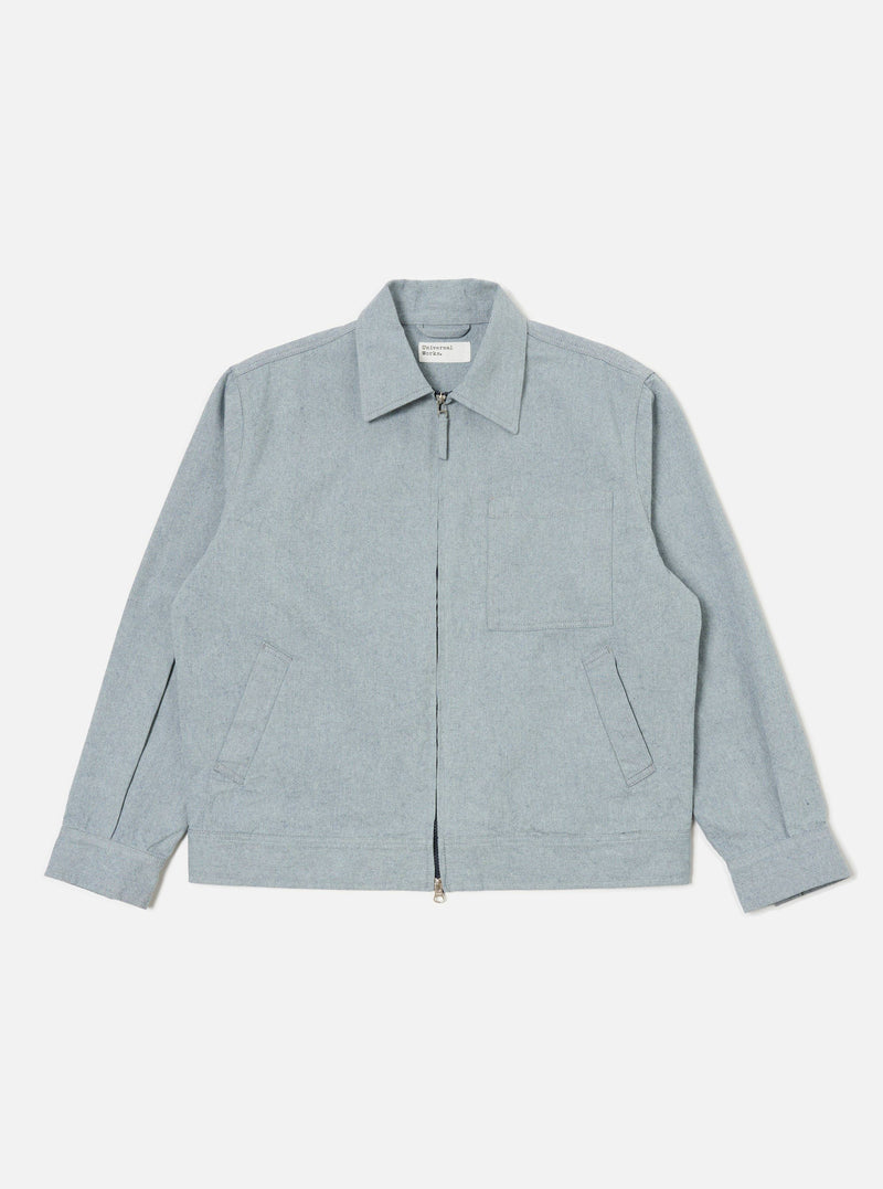 Indigo Reworked Jean Cloth Rose Bowl Jacket