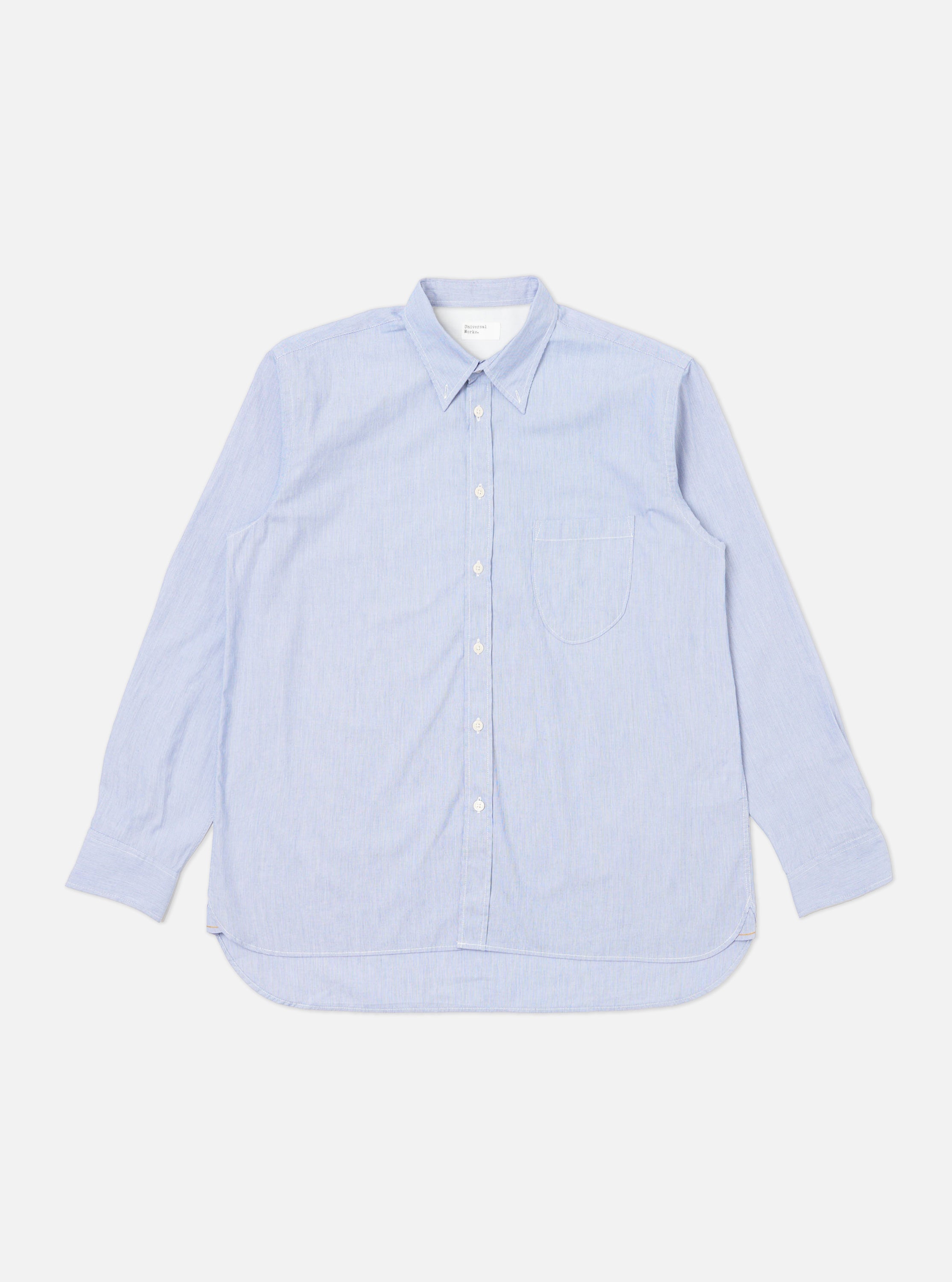 Men's Blue Classic Striped Lazy Day Long Sleeve Shirt – Universal