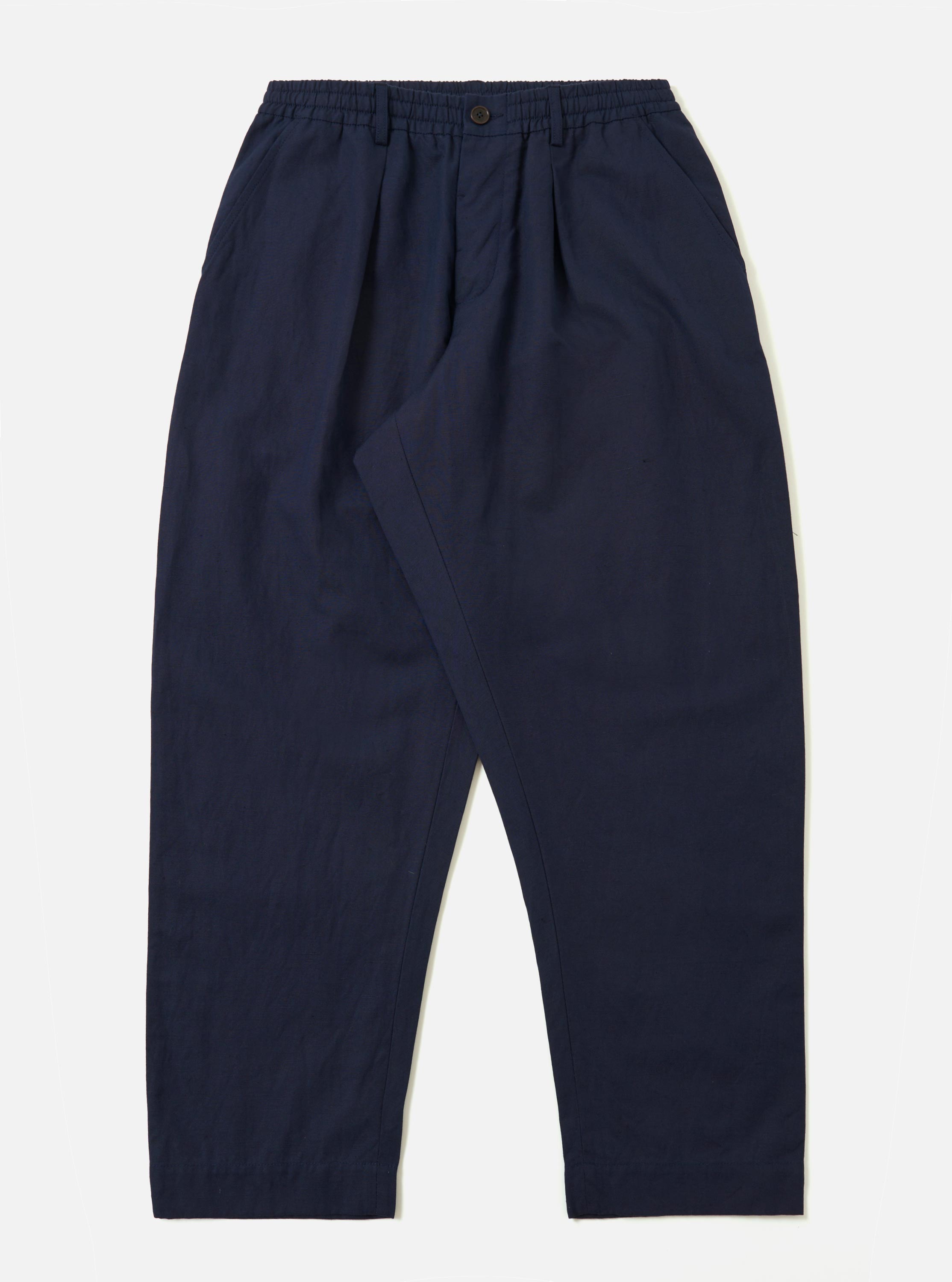 Navy Linen Slub Weave Oxford Pant – Universal Works
