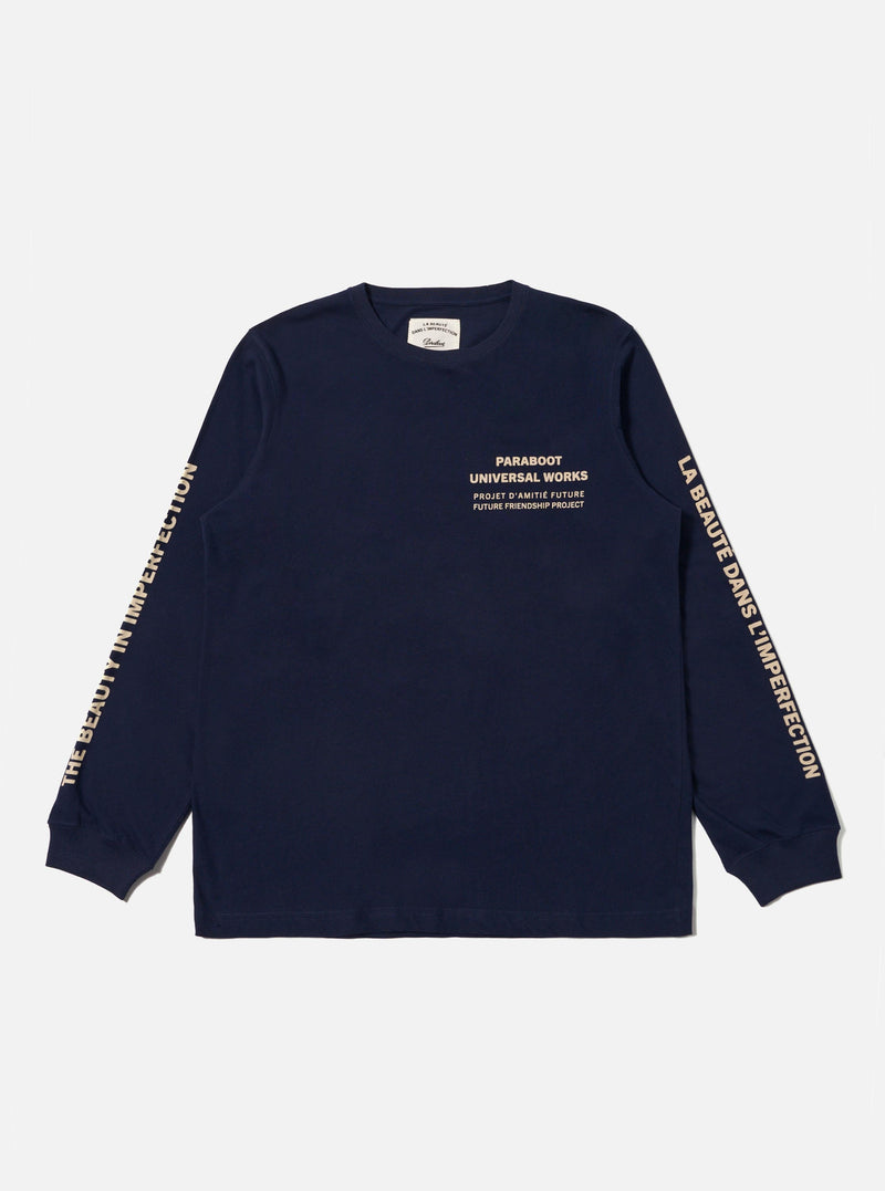 Paraboot x Universal Works Navy Single Jersey Long Sleeve Tee
