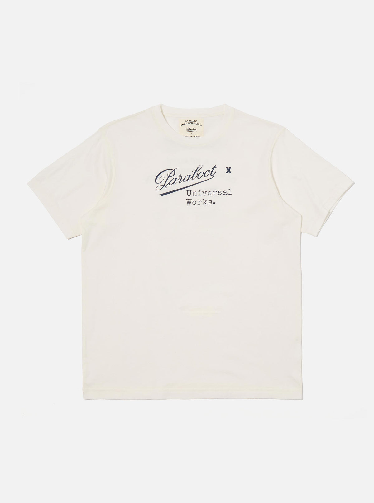 Paraboot x Universal Works Ecru Single Jersey Short Sleeve Tee