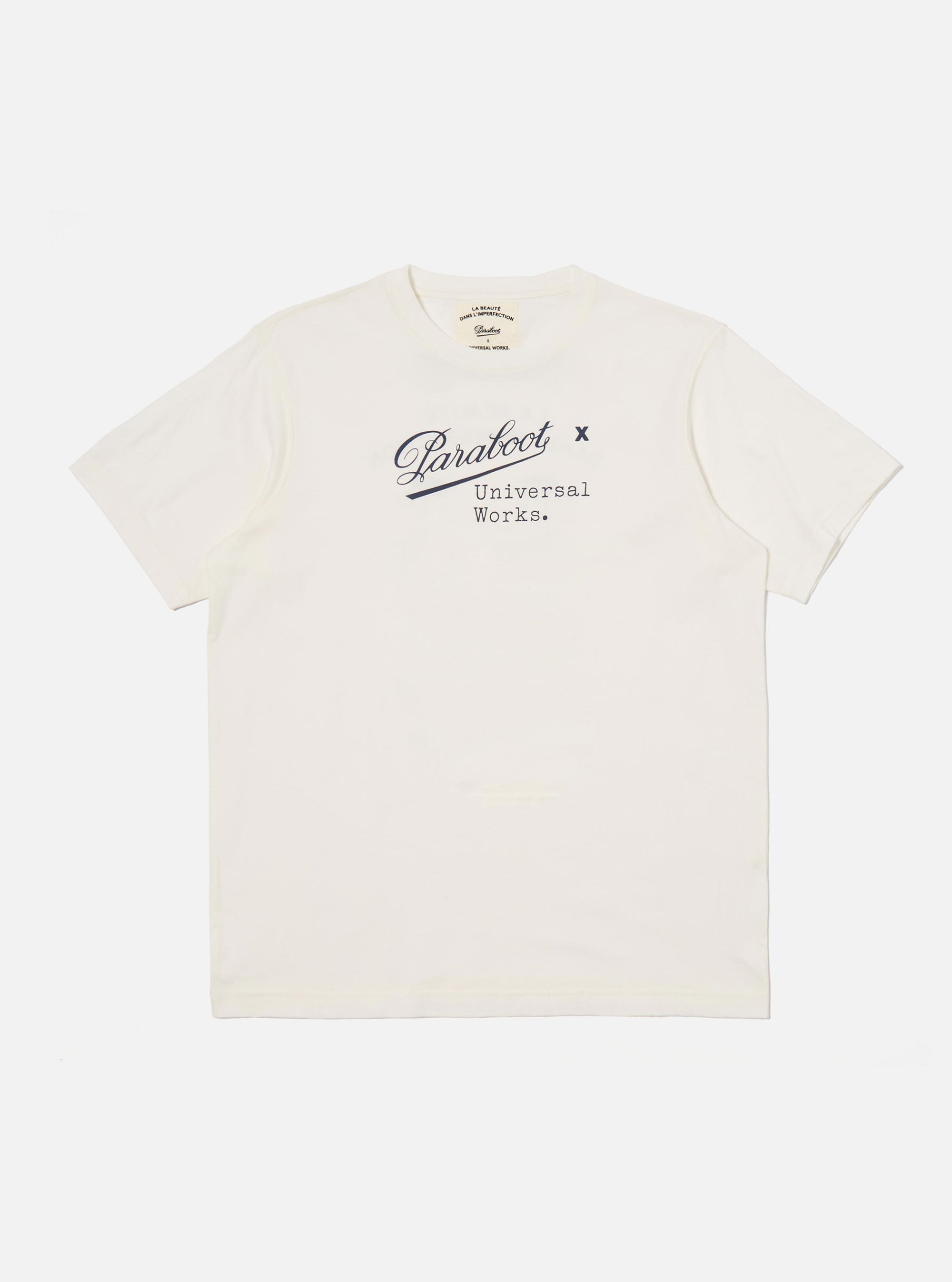 Paraboot x Universal Works Ecru Single Jersey Short Sleeve Tee