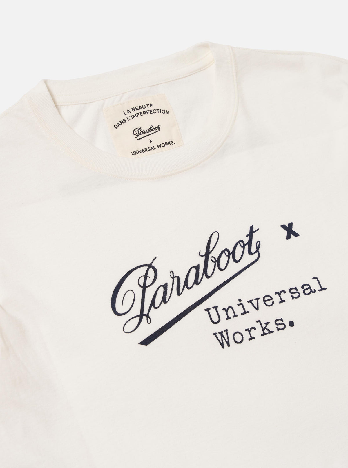 Paraboot x Universal Works Ecru Single Jersey Short Sleeve Tee