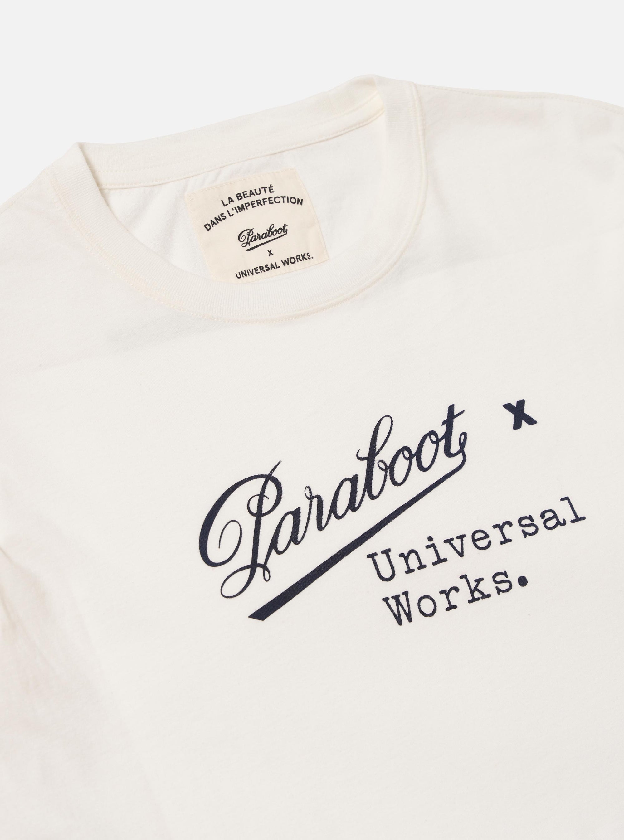 Paraboot x Universal Works Ecru Single Jersey Short Sleeve Tee