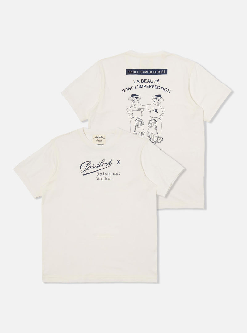 Paraboot x Universal Works Ecru Single Jersey Short Sleeve Tee