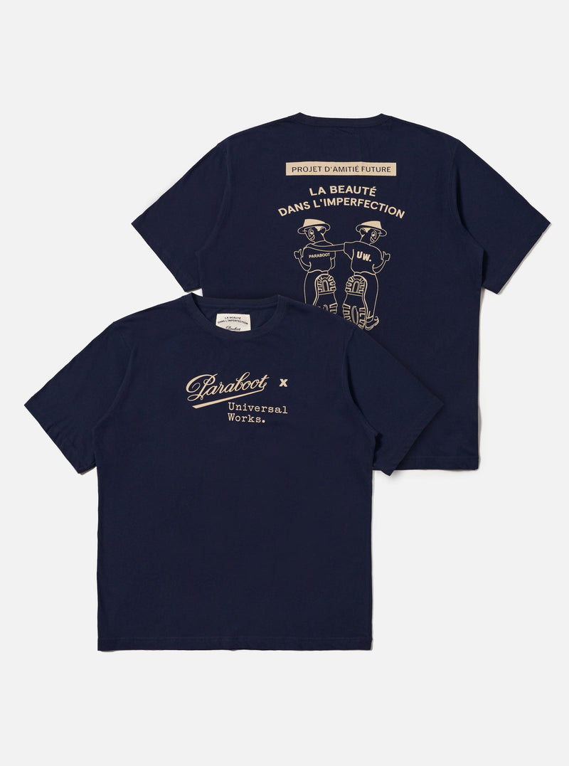 Paraboot x Universal Works Navy Single Jersey Short Sleeve Tee