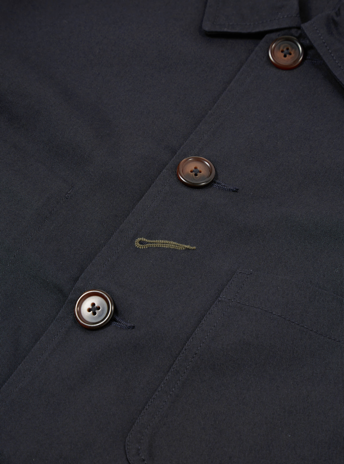 Black Twill Bakers Jacket