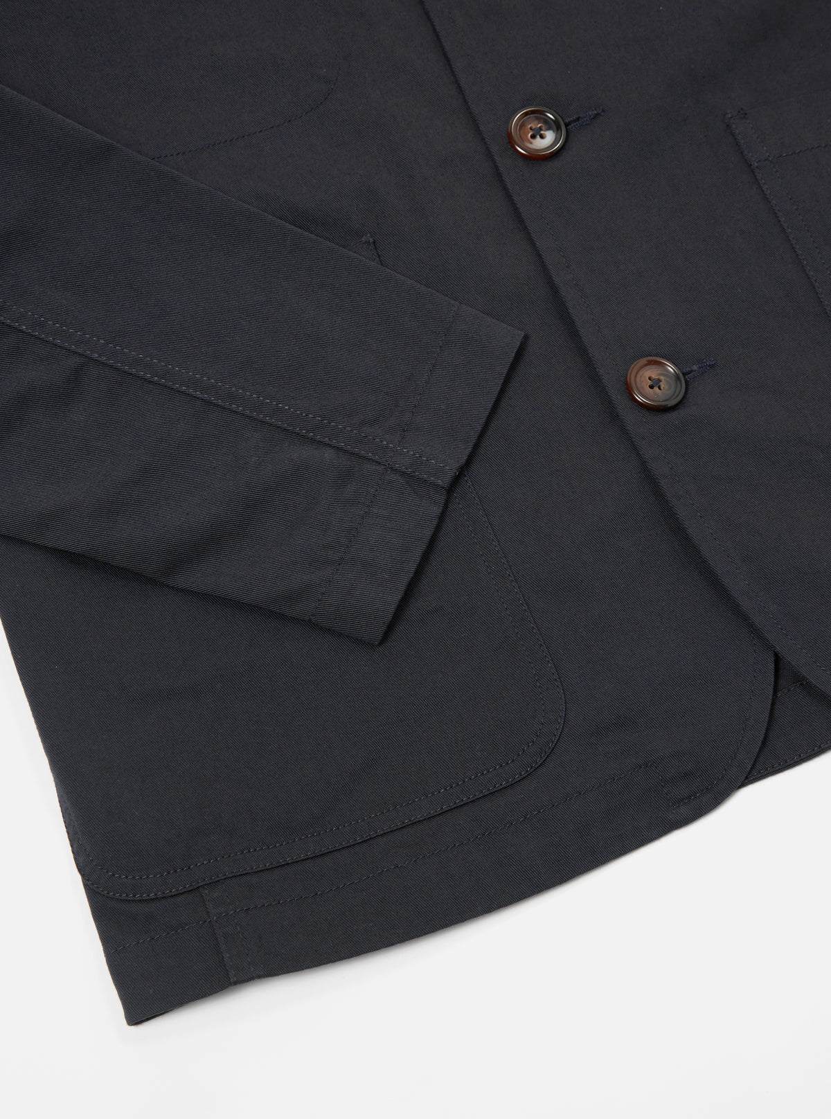 Black Twill Bakers Jacket