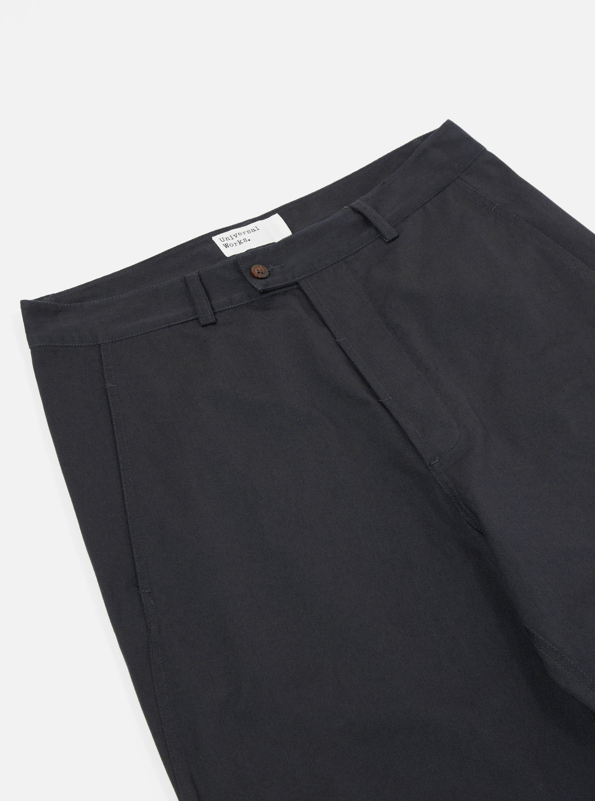 Black Twill Curved Pant