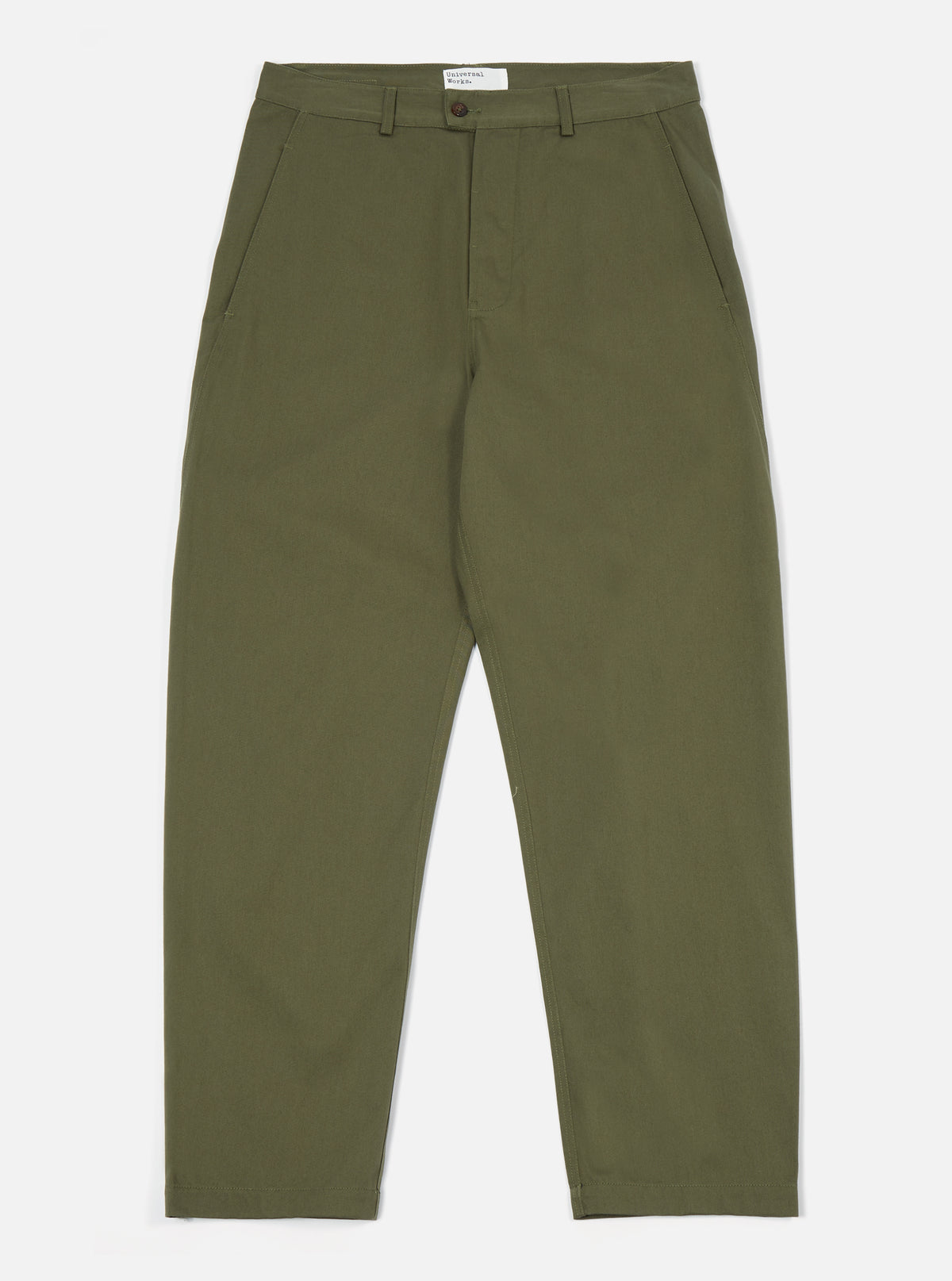 Light Olive Twill Curved Pant