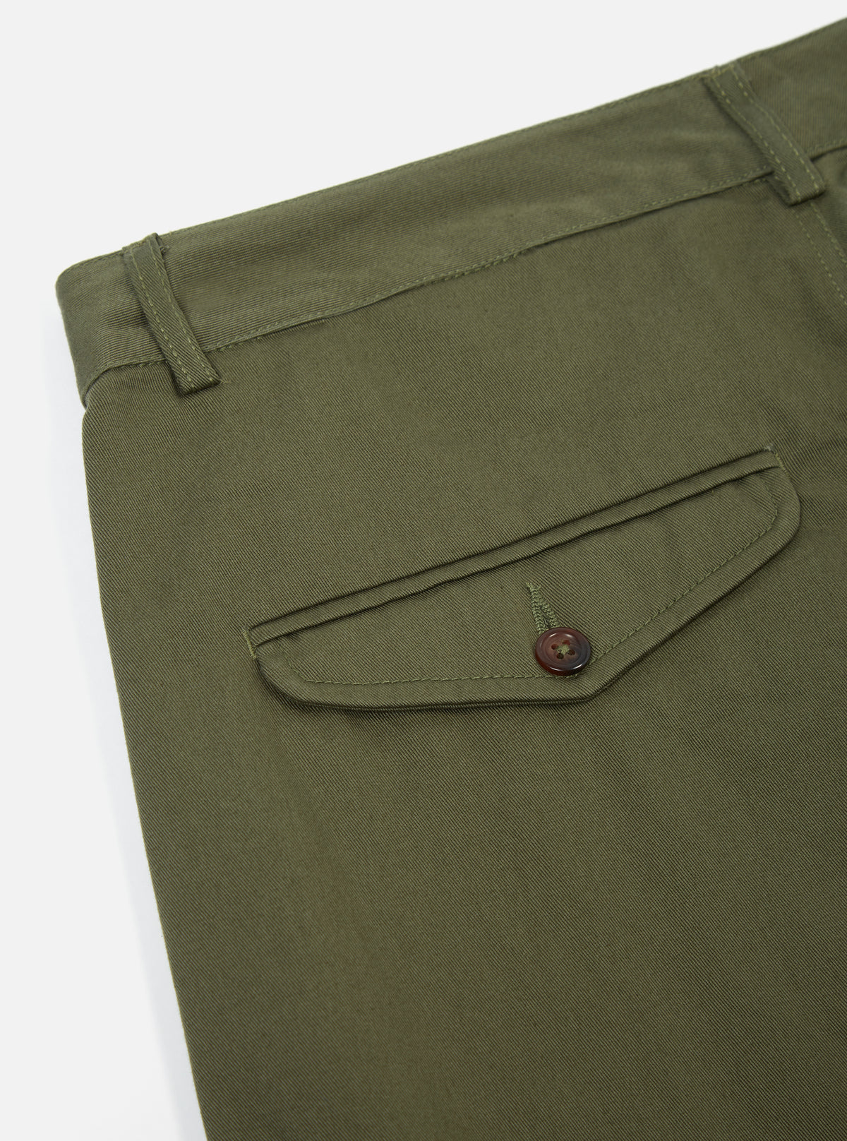 Light Olive Twill Curved Pant