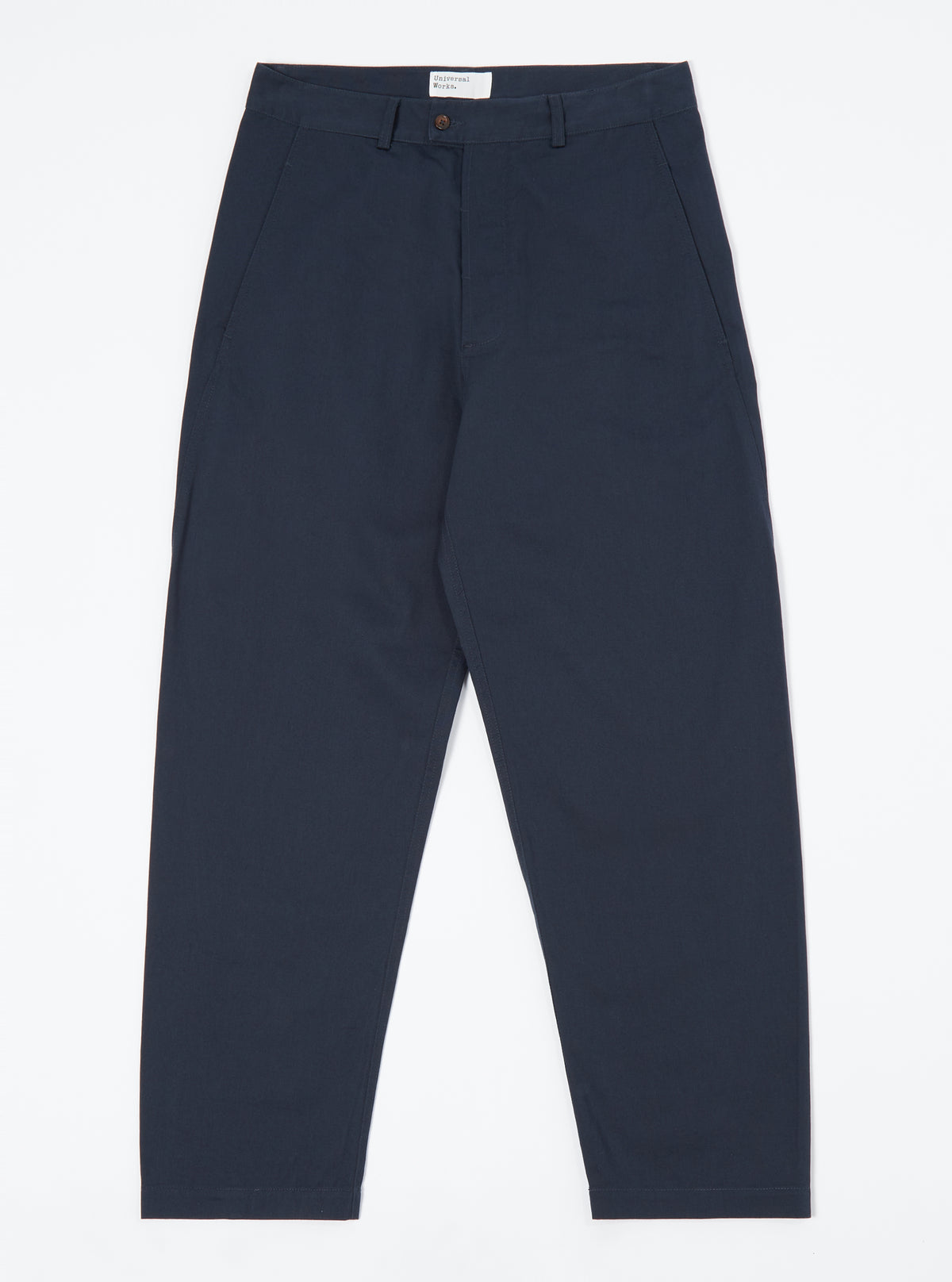 Navy Twill Curved Pant