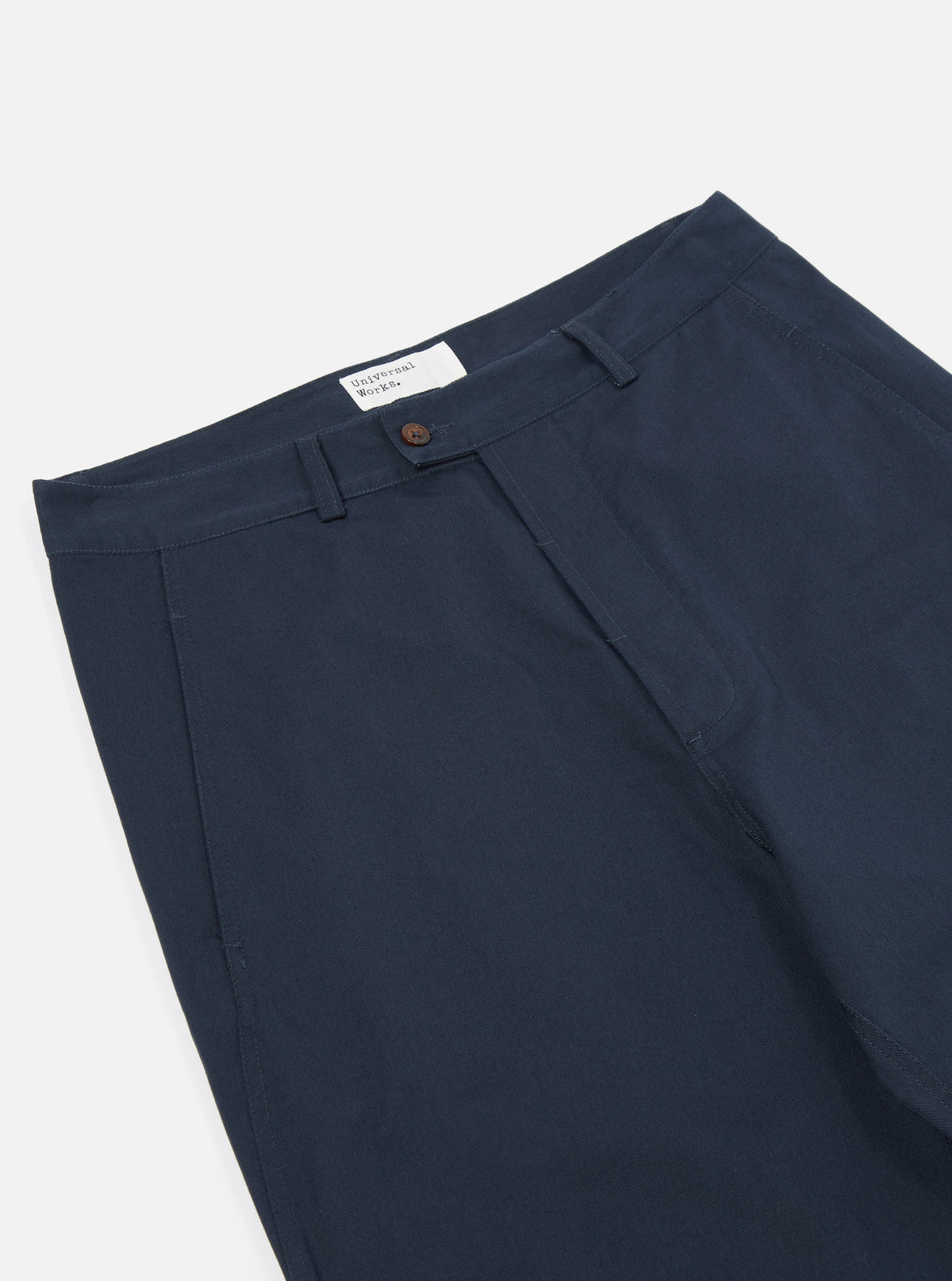Navy Twill Curved Pant