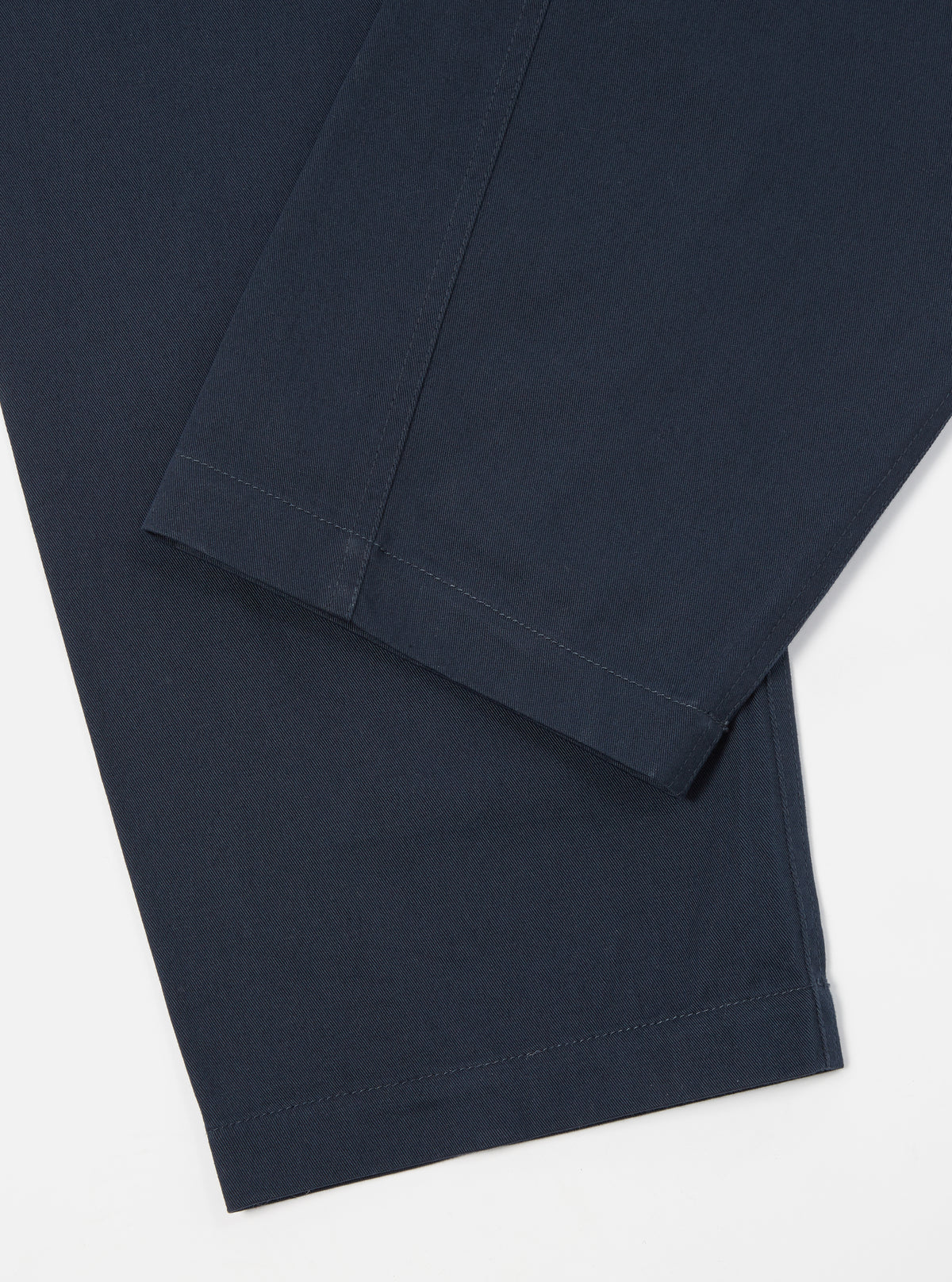 Navy Twill Curved Pant