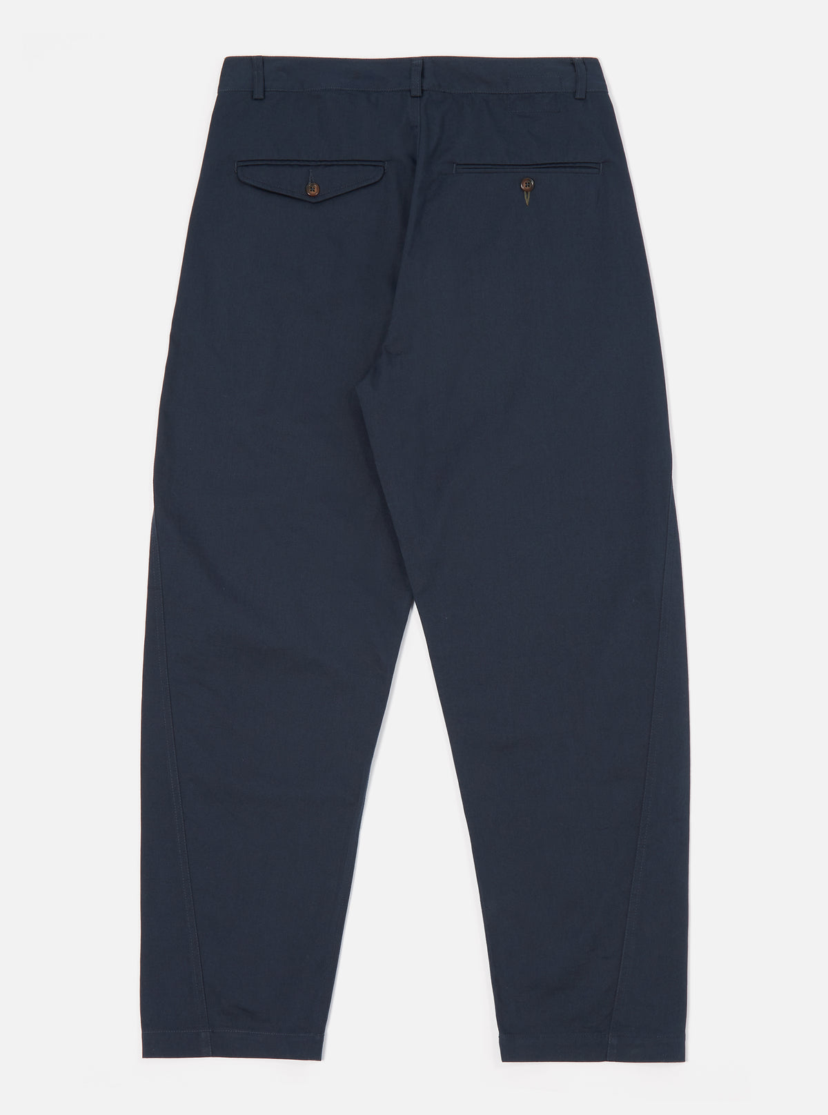 Navy Twill Curved Pant