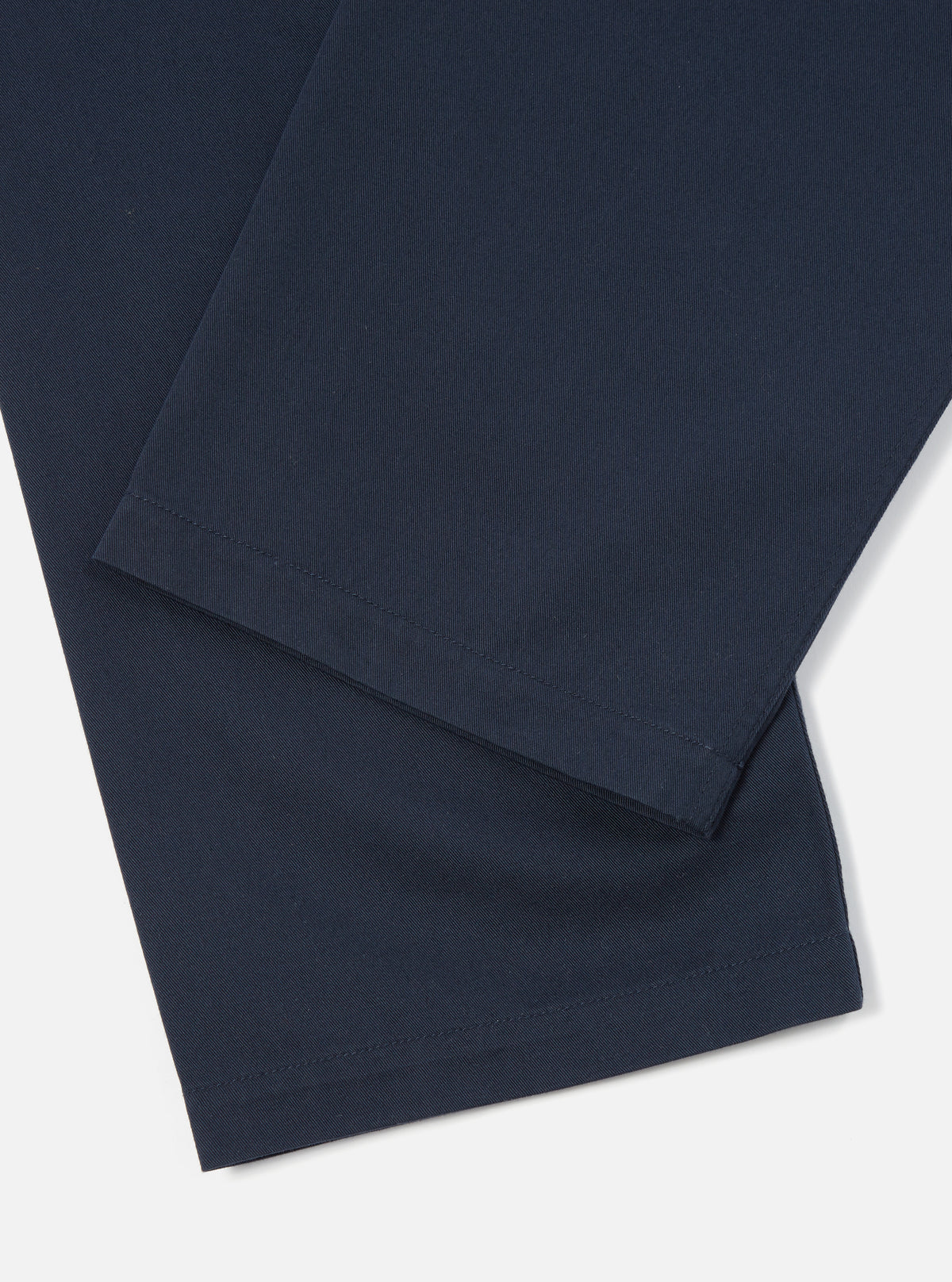 Navy Twill Double Pleat Pant
