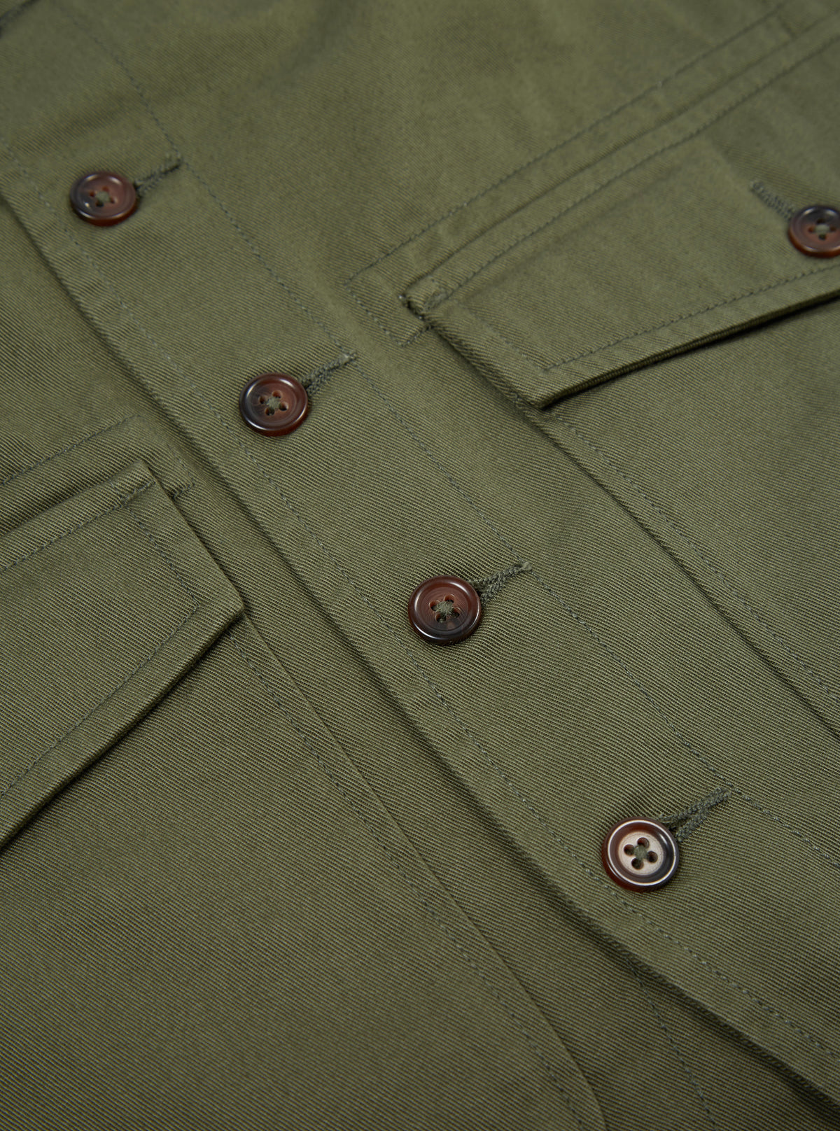 Light Olive Twill Field Waistcoat