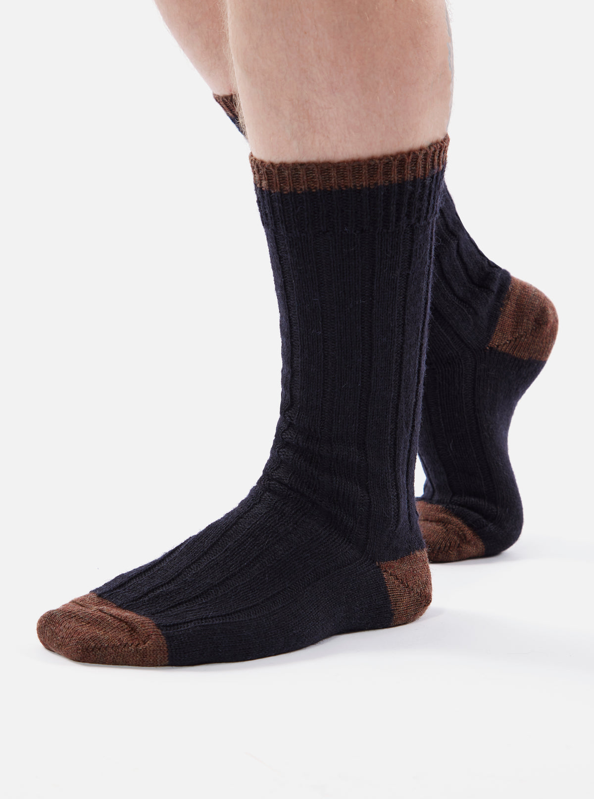 Navy Wool Hike Sock