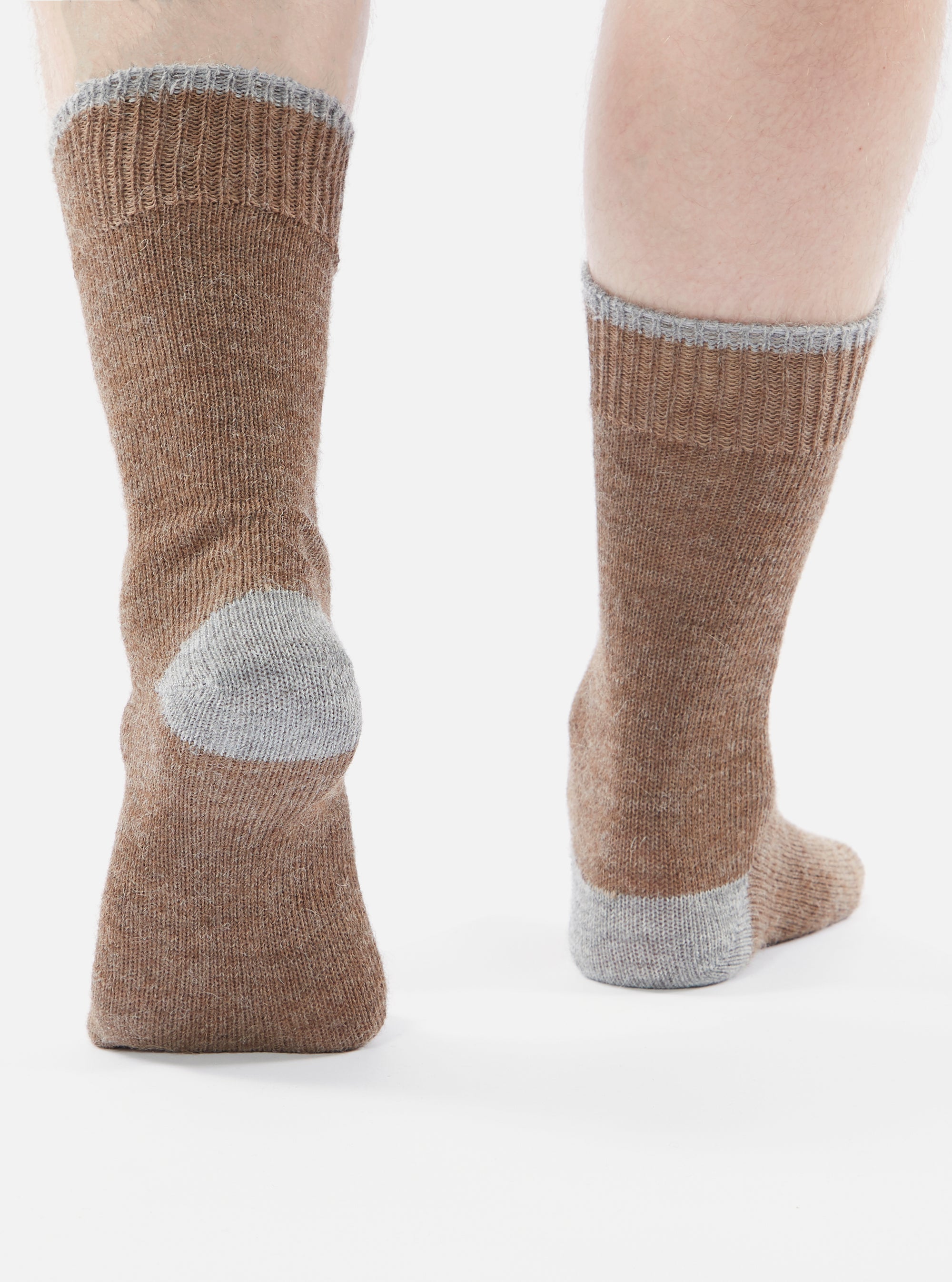 Brown Alpaca Wool Alpaca Sock