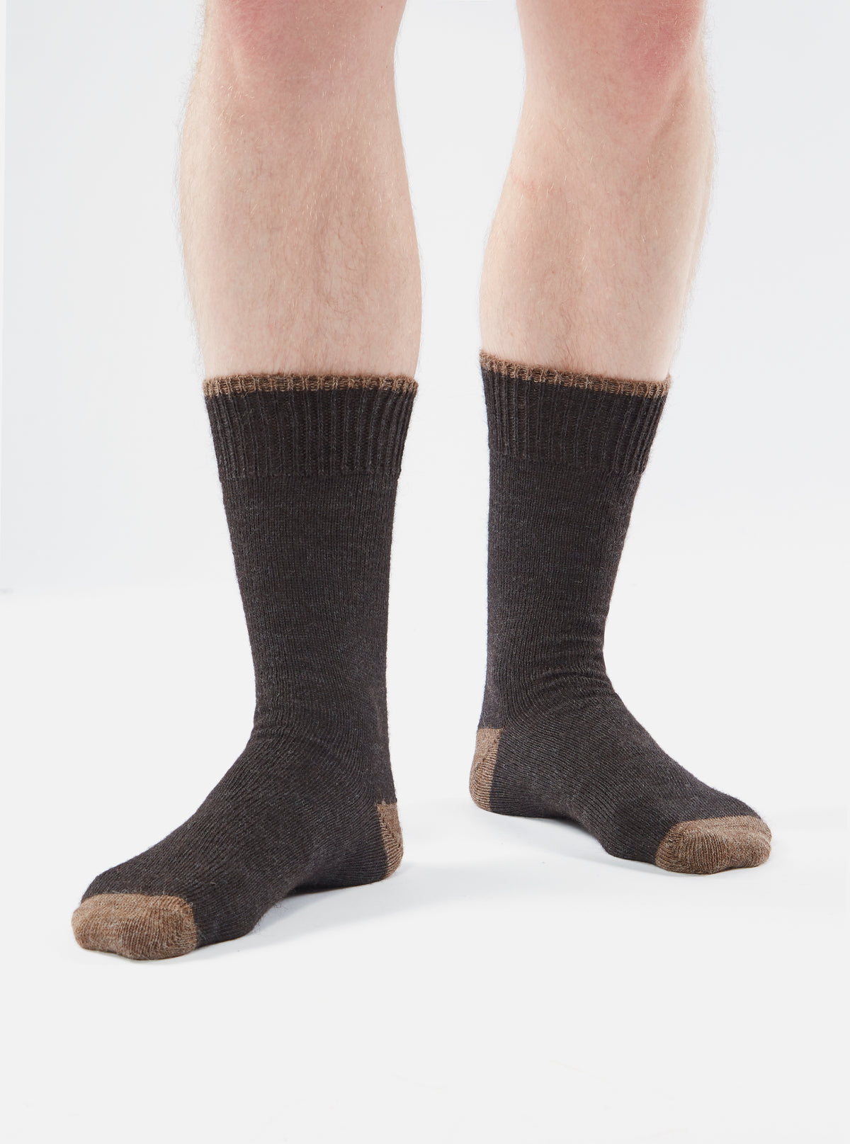 Charcoal Alpaca Wool Alpaca Sock