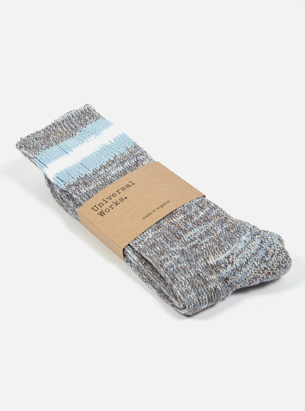 Cornish Blue Cotton Everyday Stripe Sock