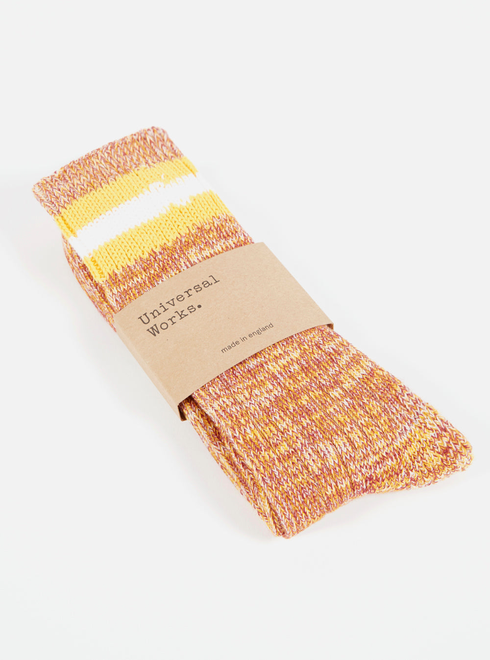 Yellow Cotton Everyday Stripe Sock