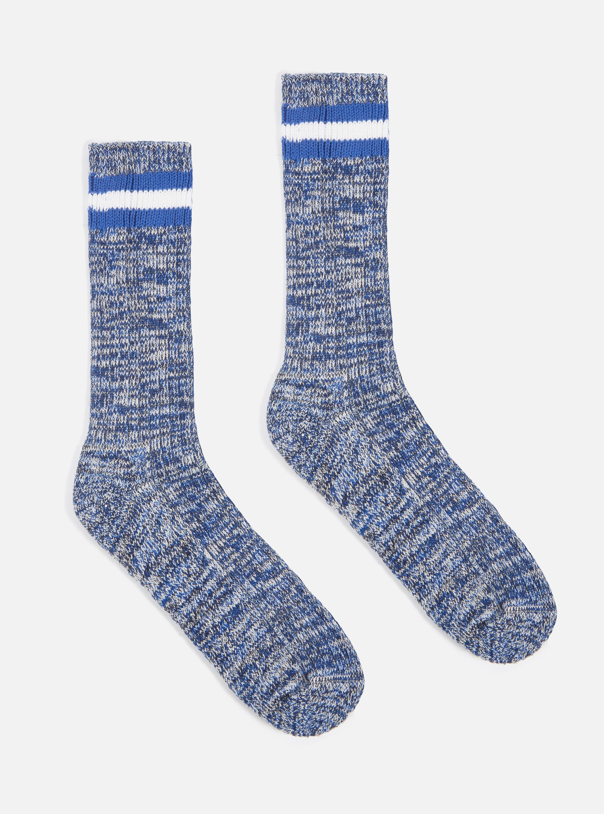 Navy Cotton Everyday Stripe Sock