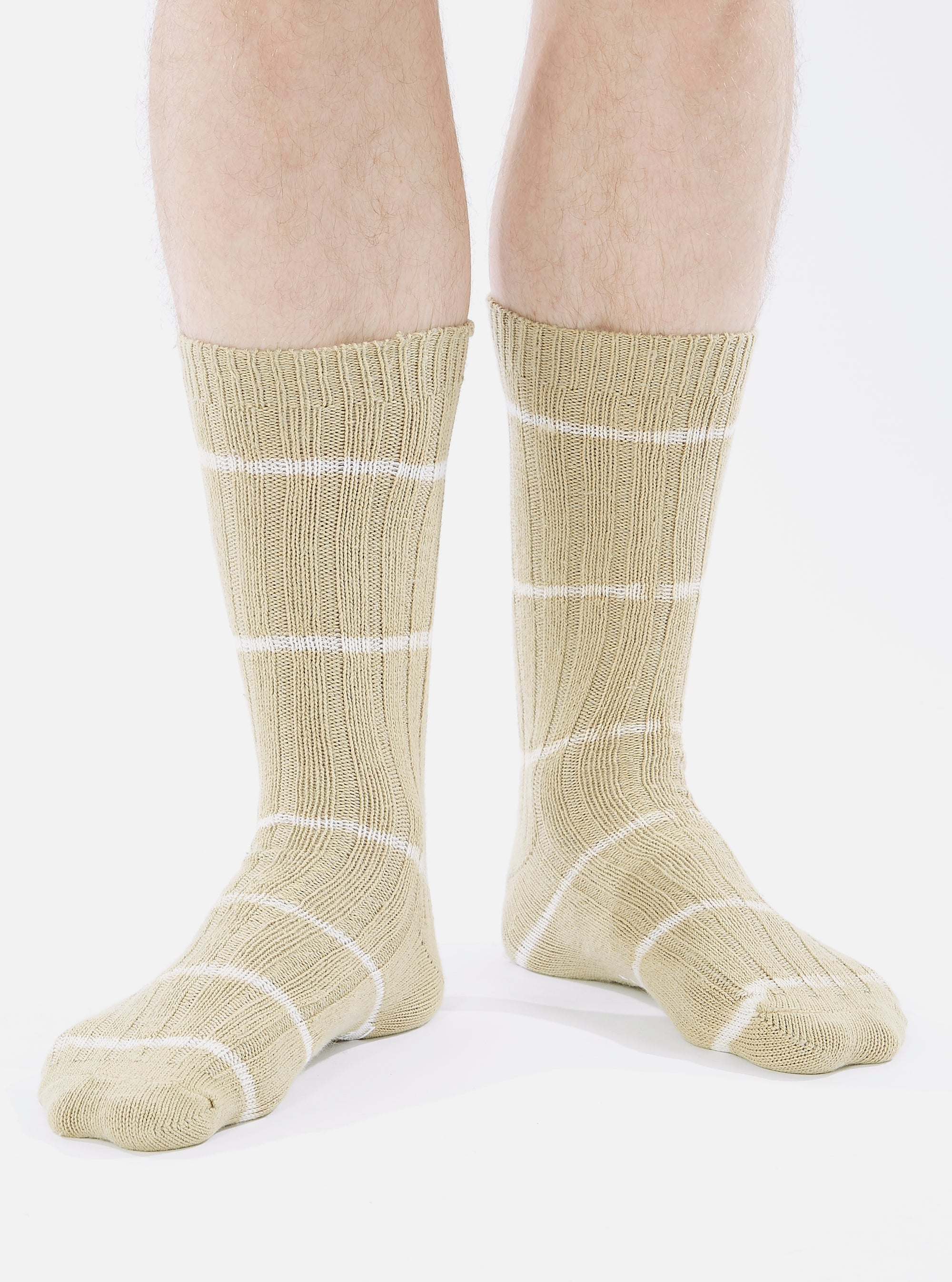 Dark Sand Tie Dye Knit Slub Sock