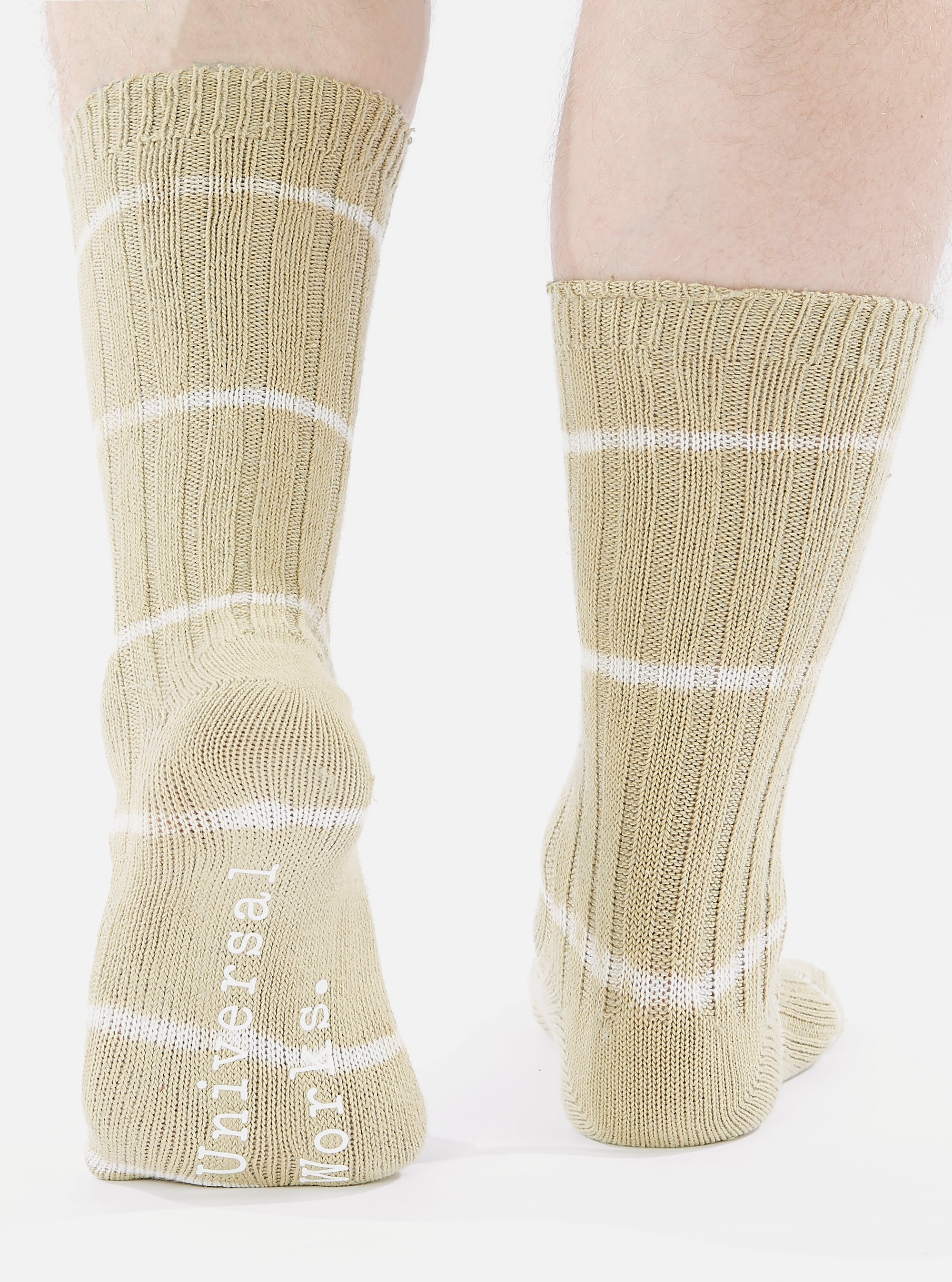 Dark Sand Tie Dye Knit Slub Sock