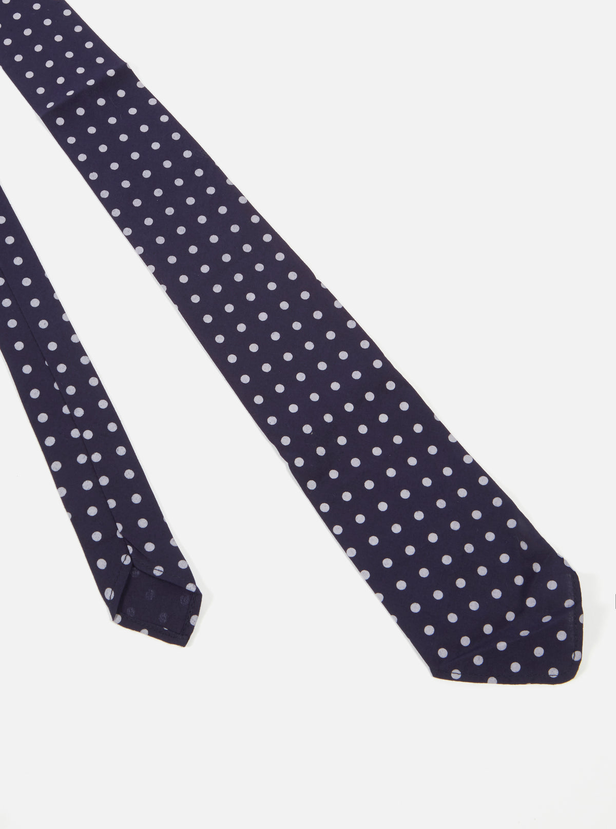 Navy Dot Print Tie