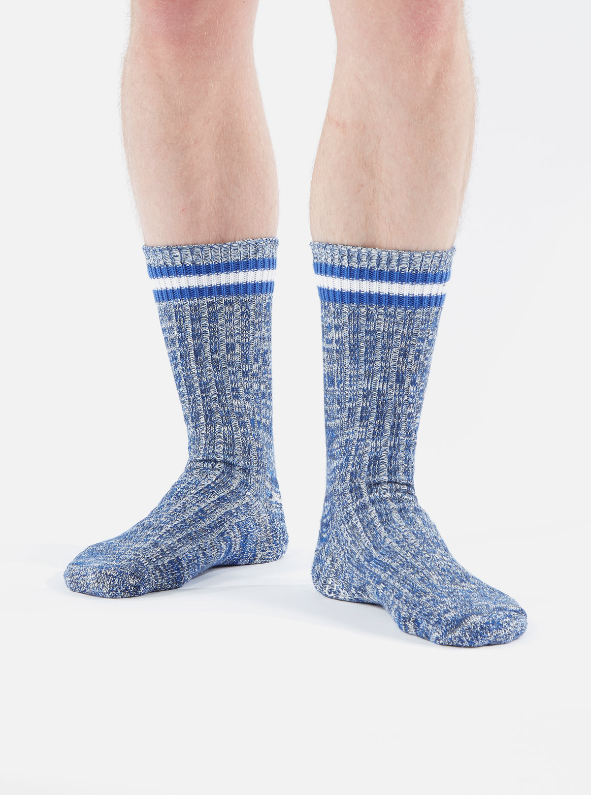 Navy Cotton Everyday Stripe Sock