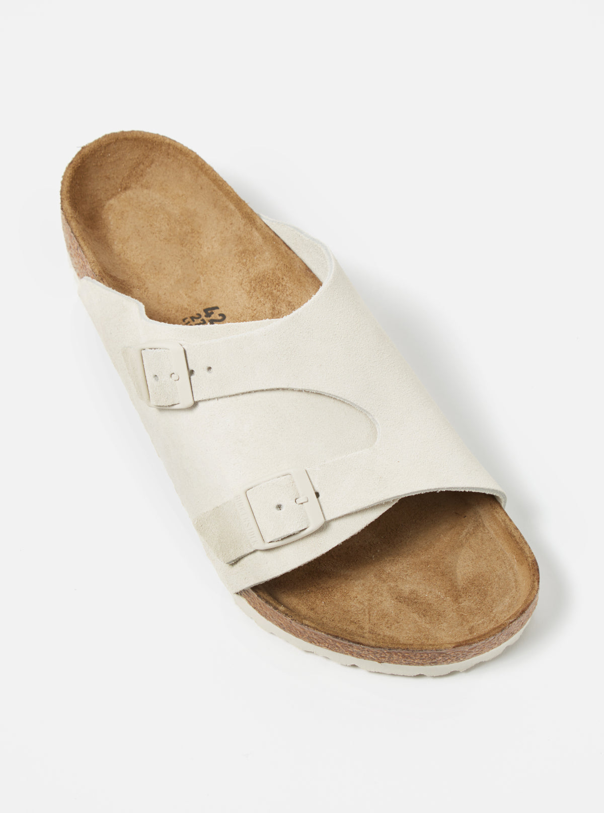 Antique White Suede Birkenstock Zürich