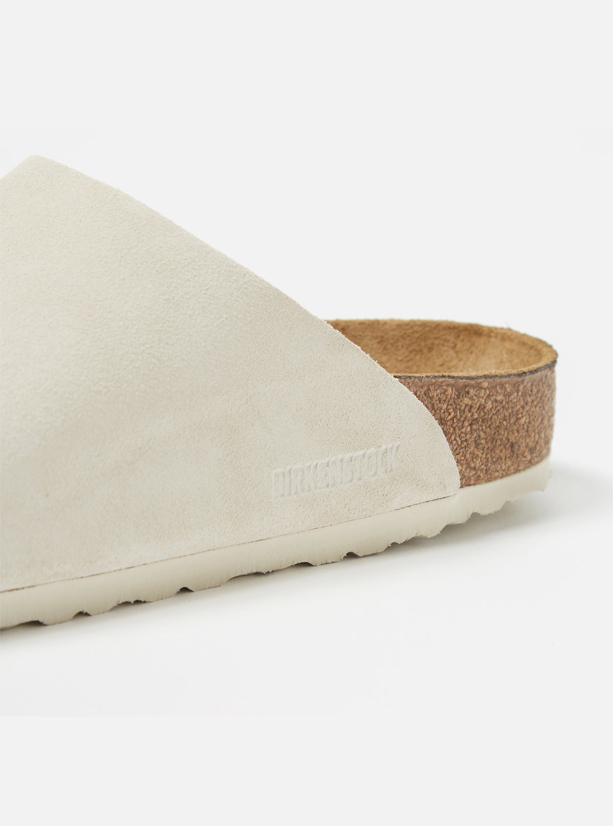 Antique White Suede Birkenstock Zürich