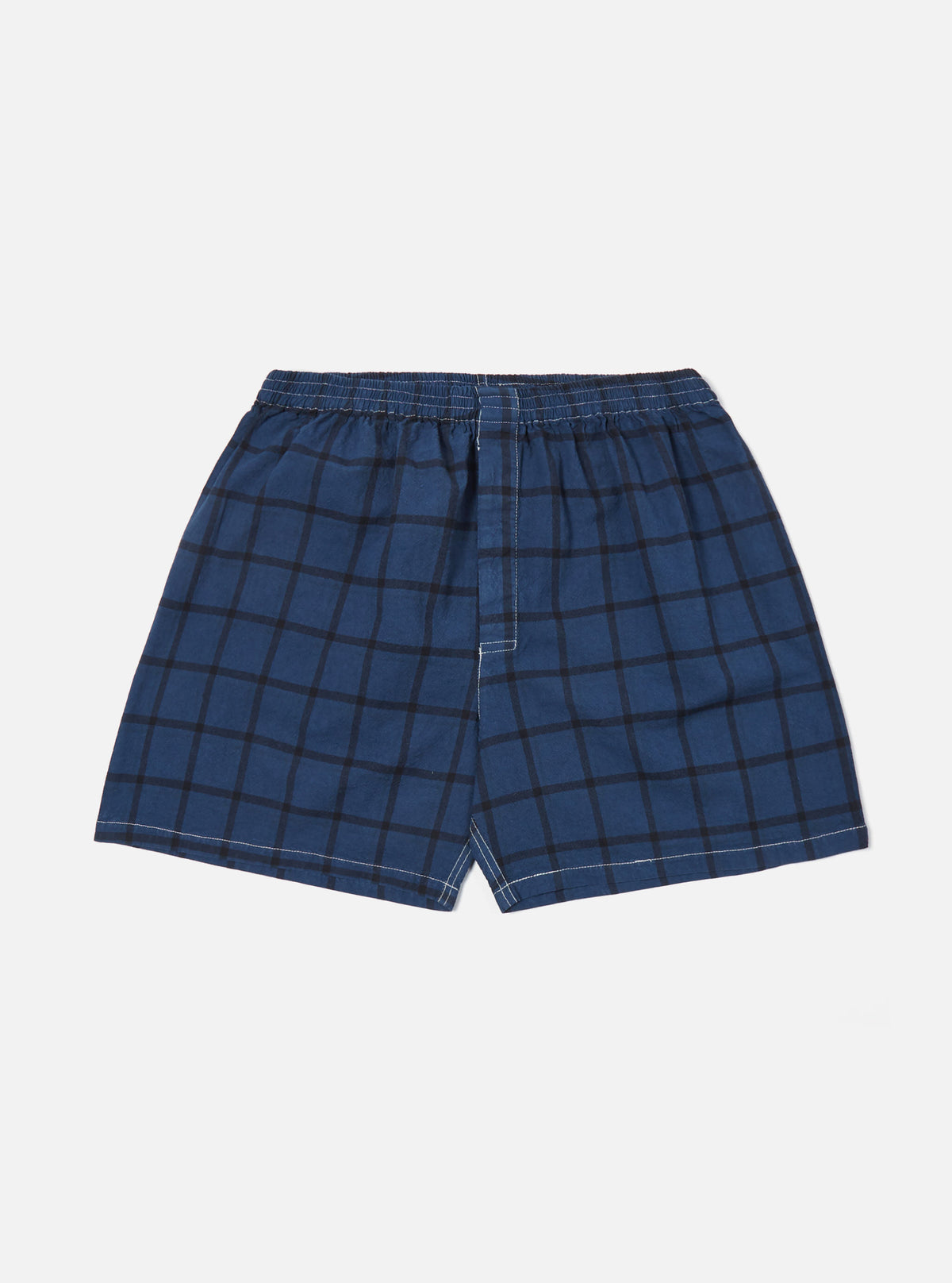Blue Check Boxer Short