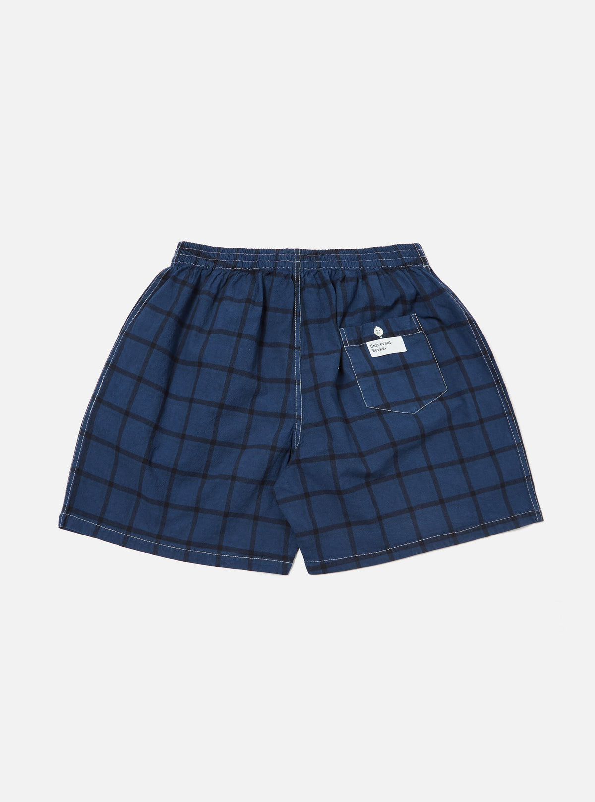Blue Check Boxer Short