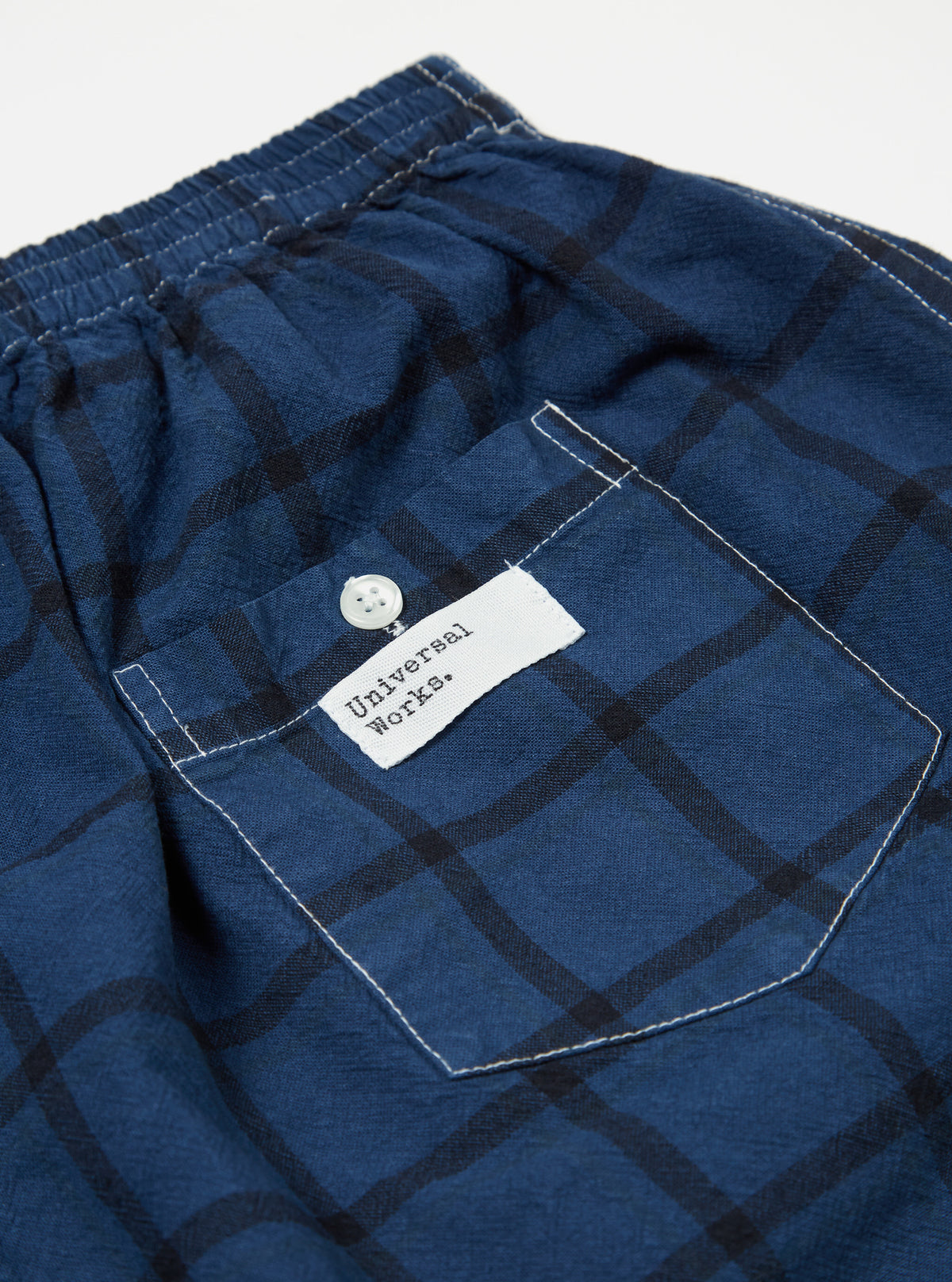 Blue Check Boxer Short
