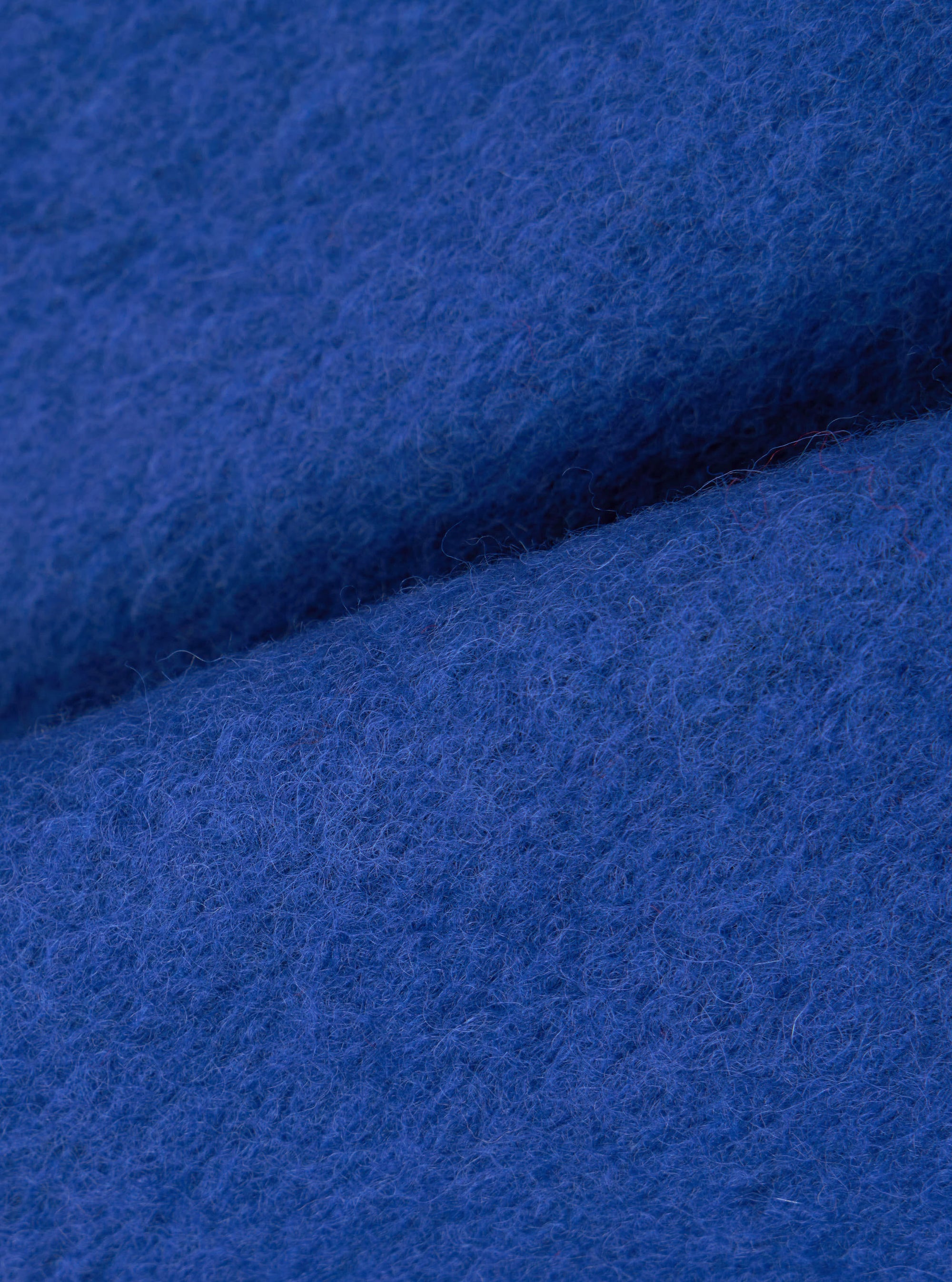 Blue Wool Fleece Zip Waistcoat