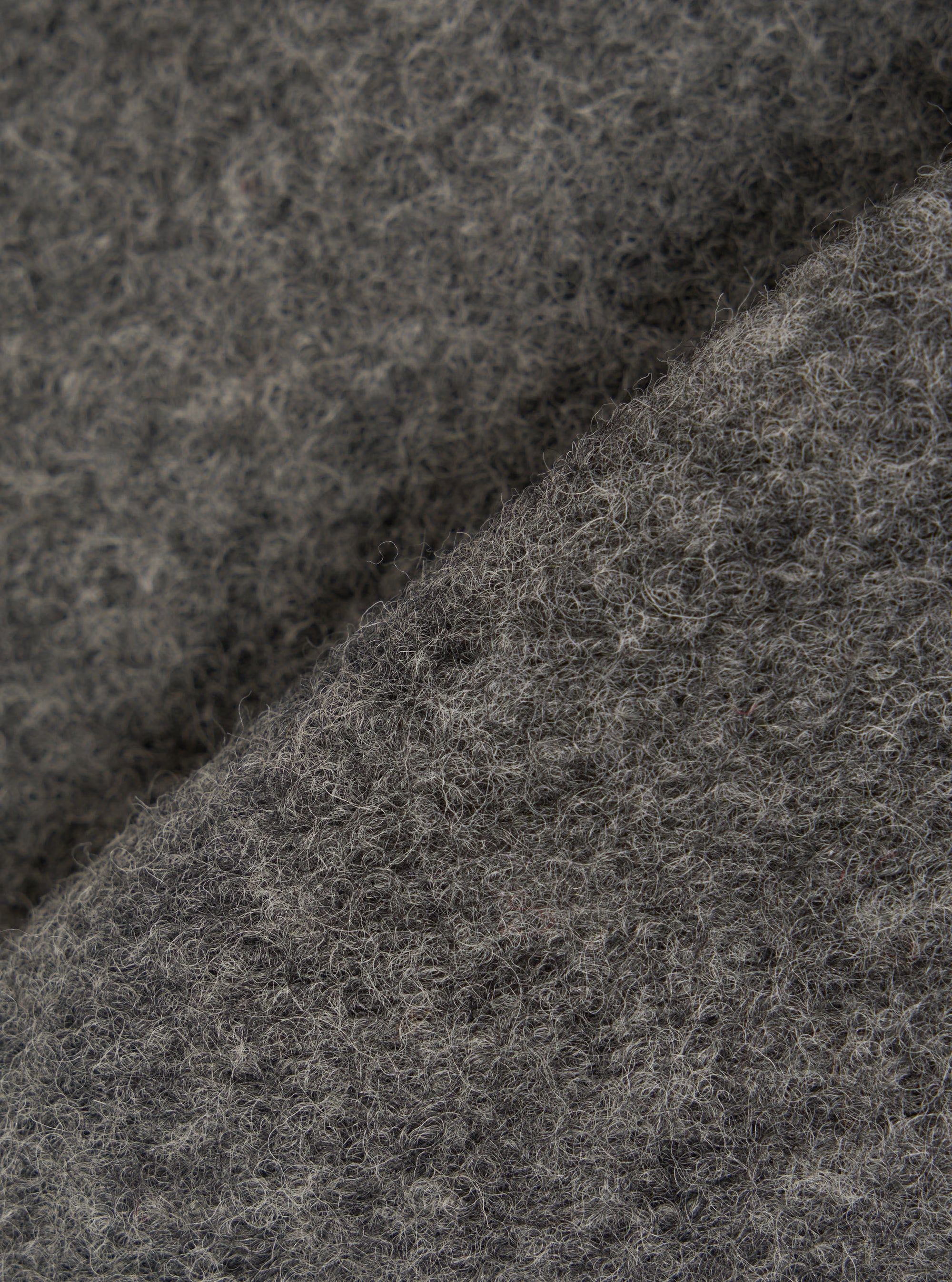 Grey Marl Wool Fleece Zip Waistcoat