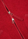 Scarlet Wool Fleece Zip Waistcoat
