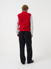 Scarlet Wool Fleece Zip Waistcoat