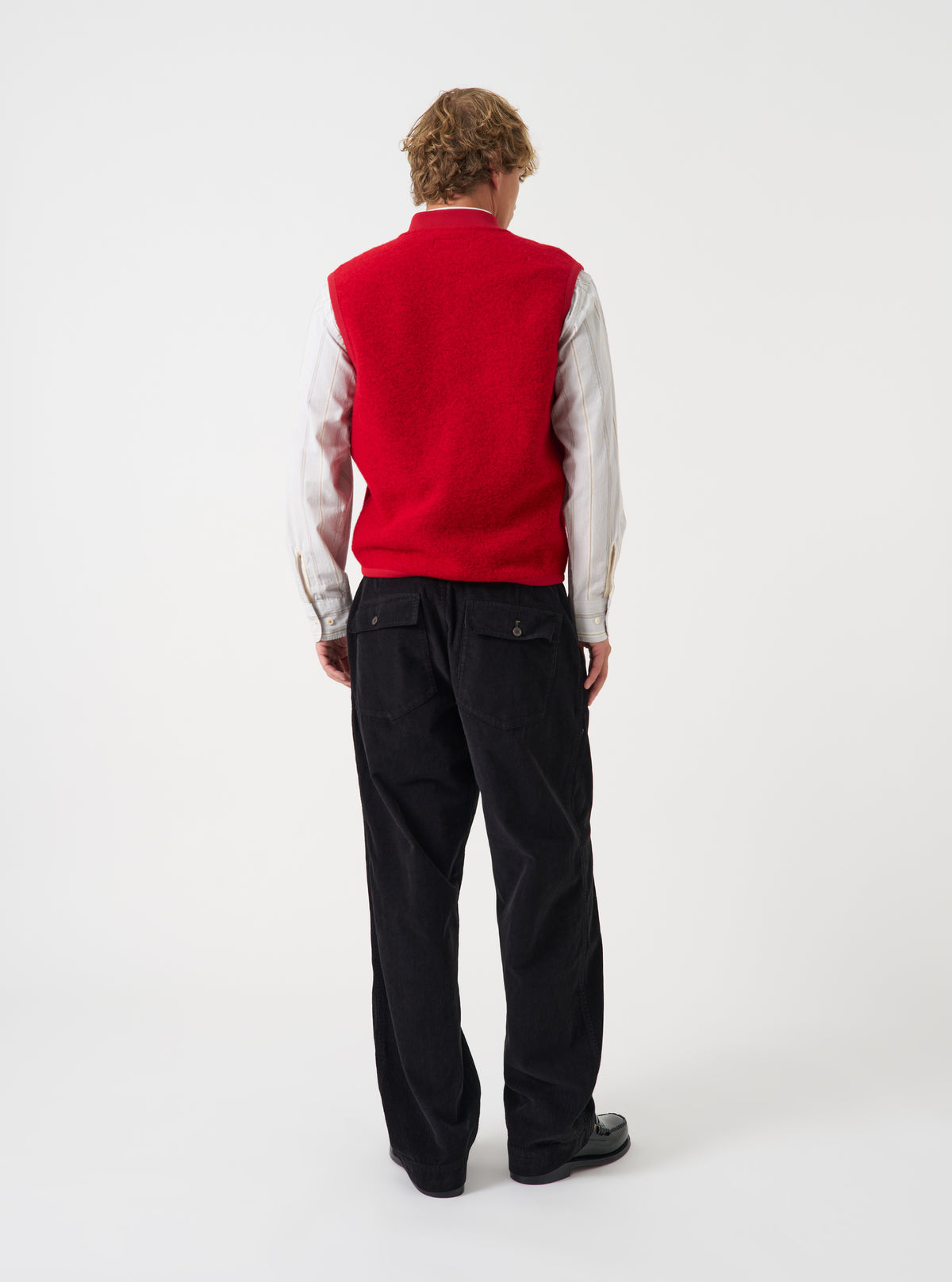 Scarlet Wool Fleece Zip Waistcoat