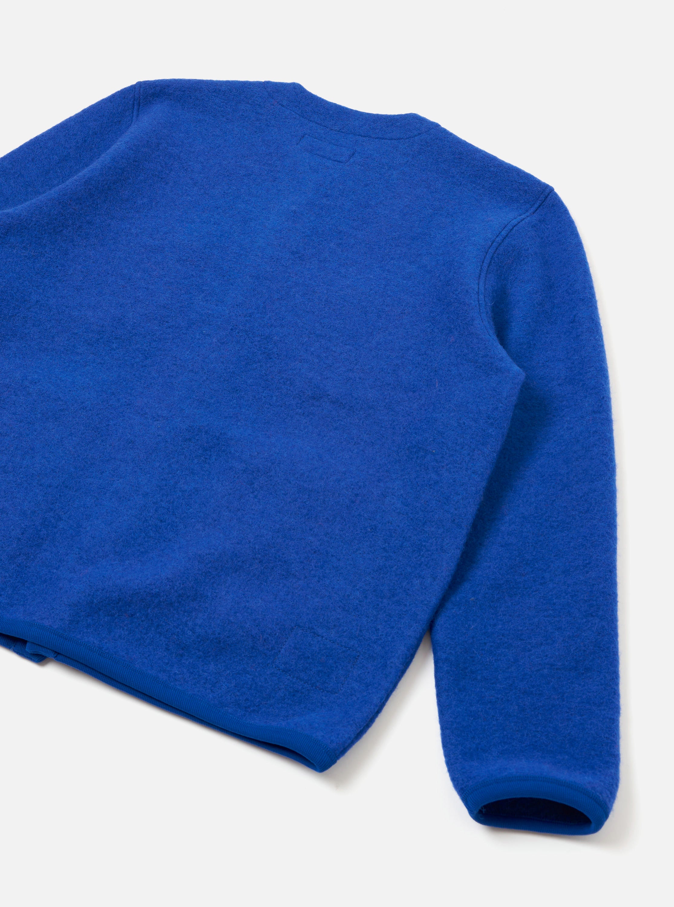 Men's Blue Wool Fleece Cardigan – Universal Works