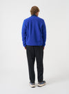 Blue Wool Fleece Cardigan