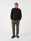Black Wool Fleece Field Jacket