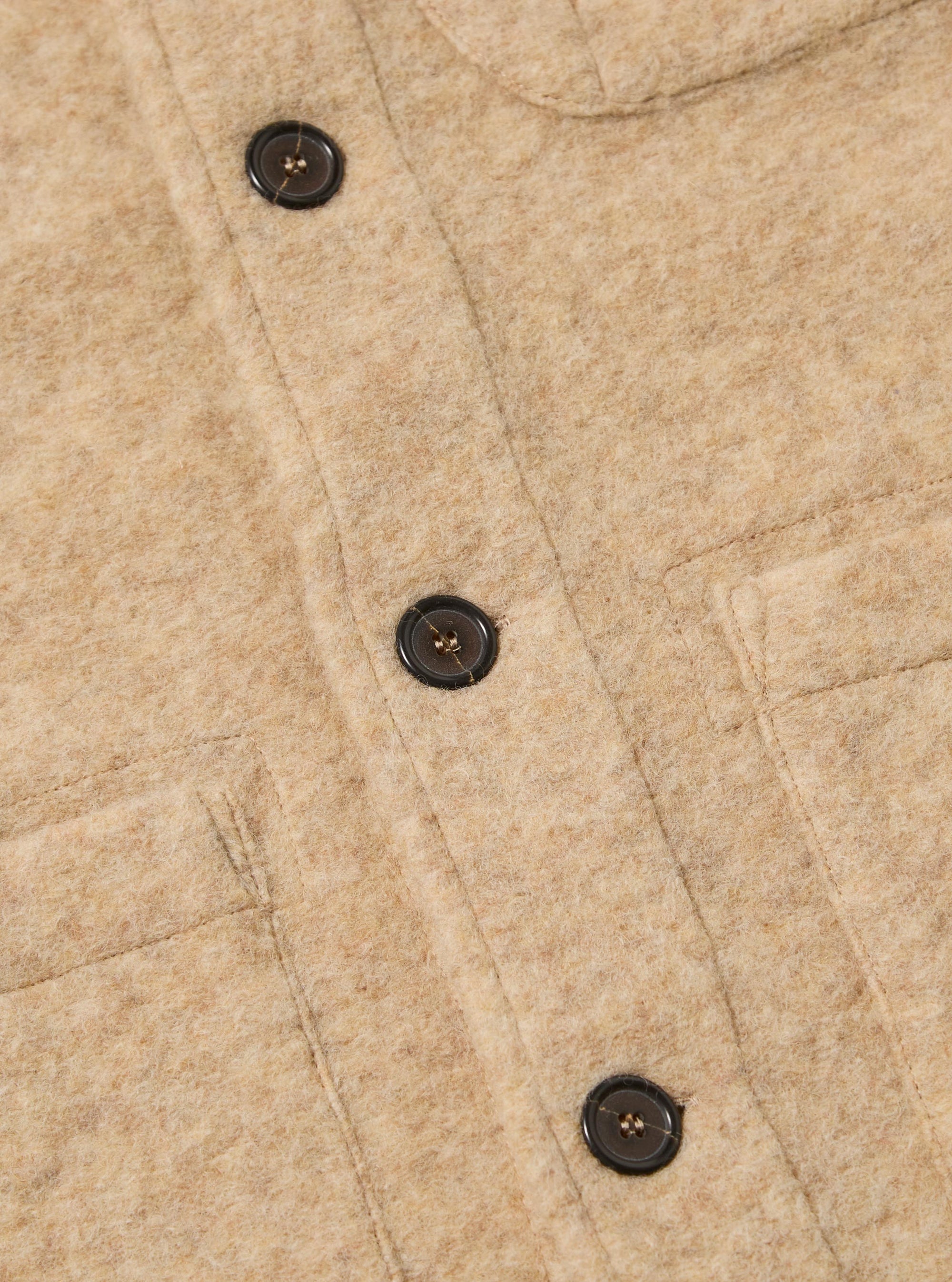 Fawn Wool Fleece Field Jacket