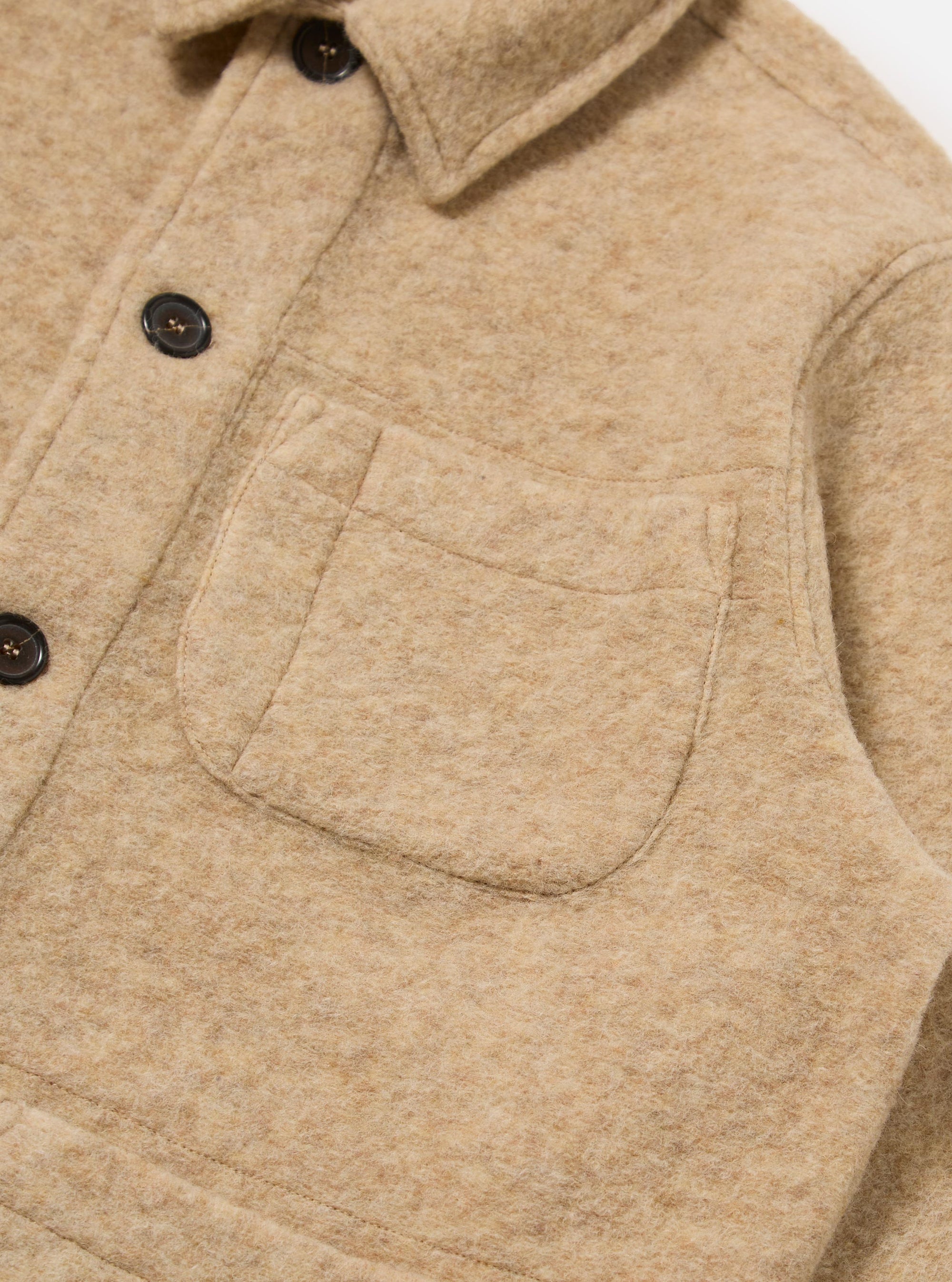 Fawn Wool Fleece Field Jacket