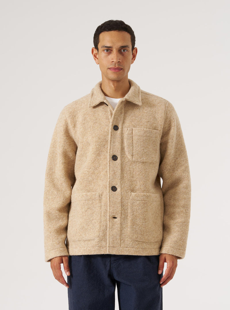 Fawn Wool Fleece Field Jacket