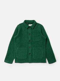 Green Wool Fleece Field Jacket