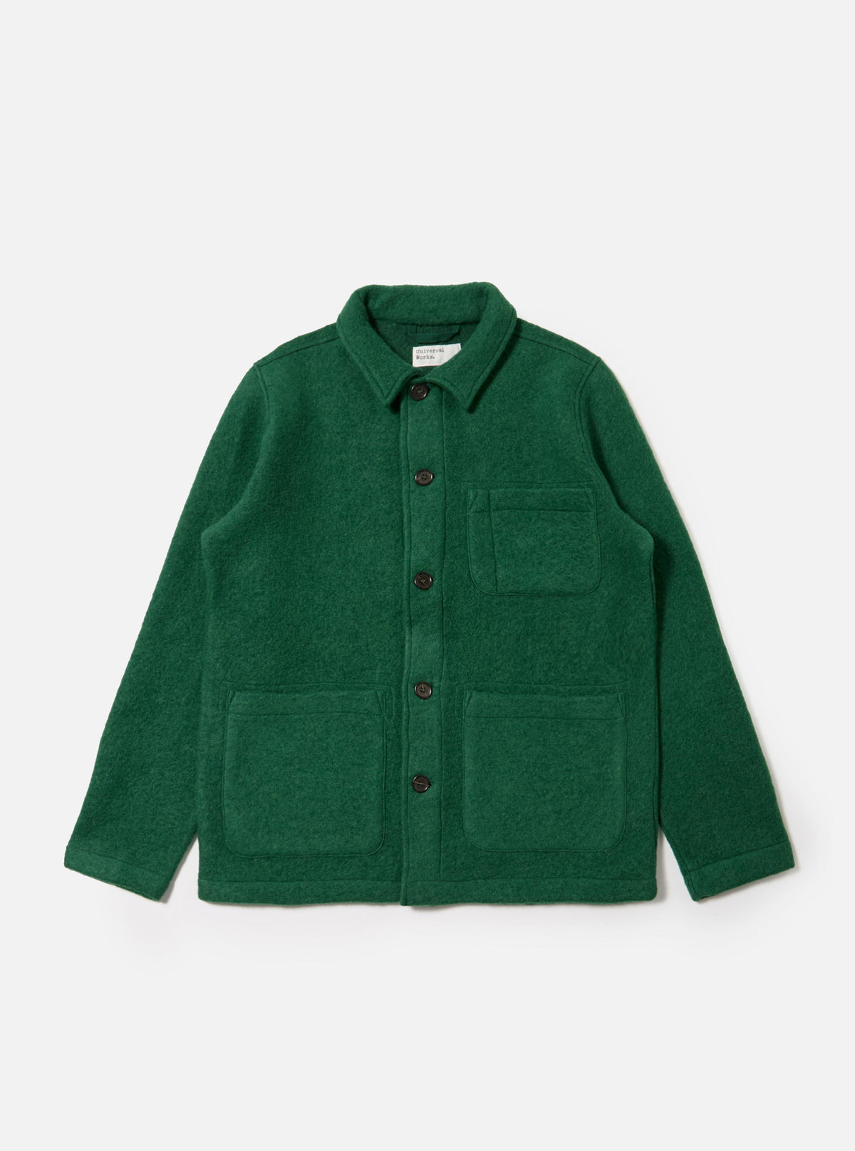 Green Wool Fleece Field Jacket